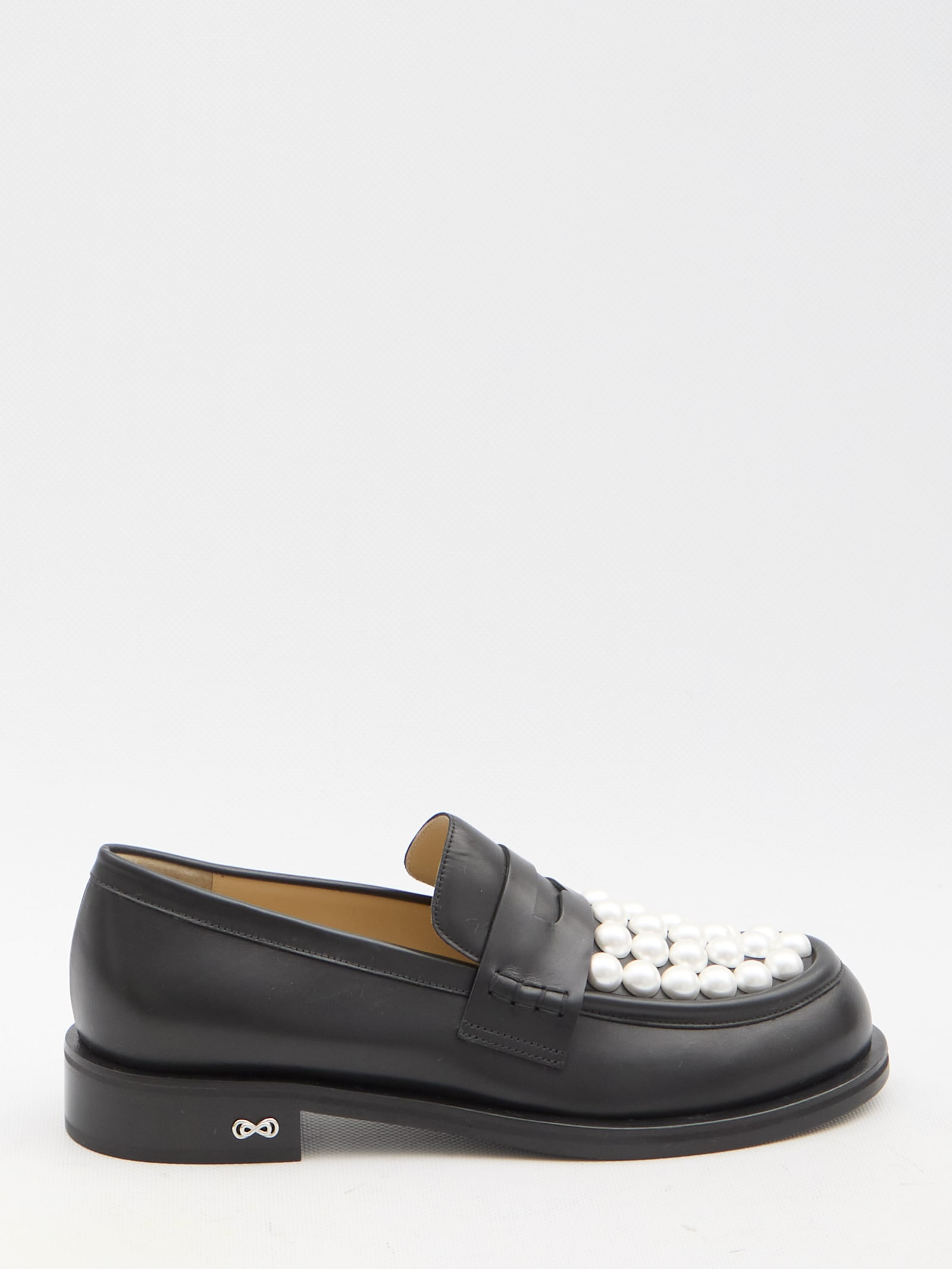 Shop Mach &amp; Mach Sirene Loafers In Black