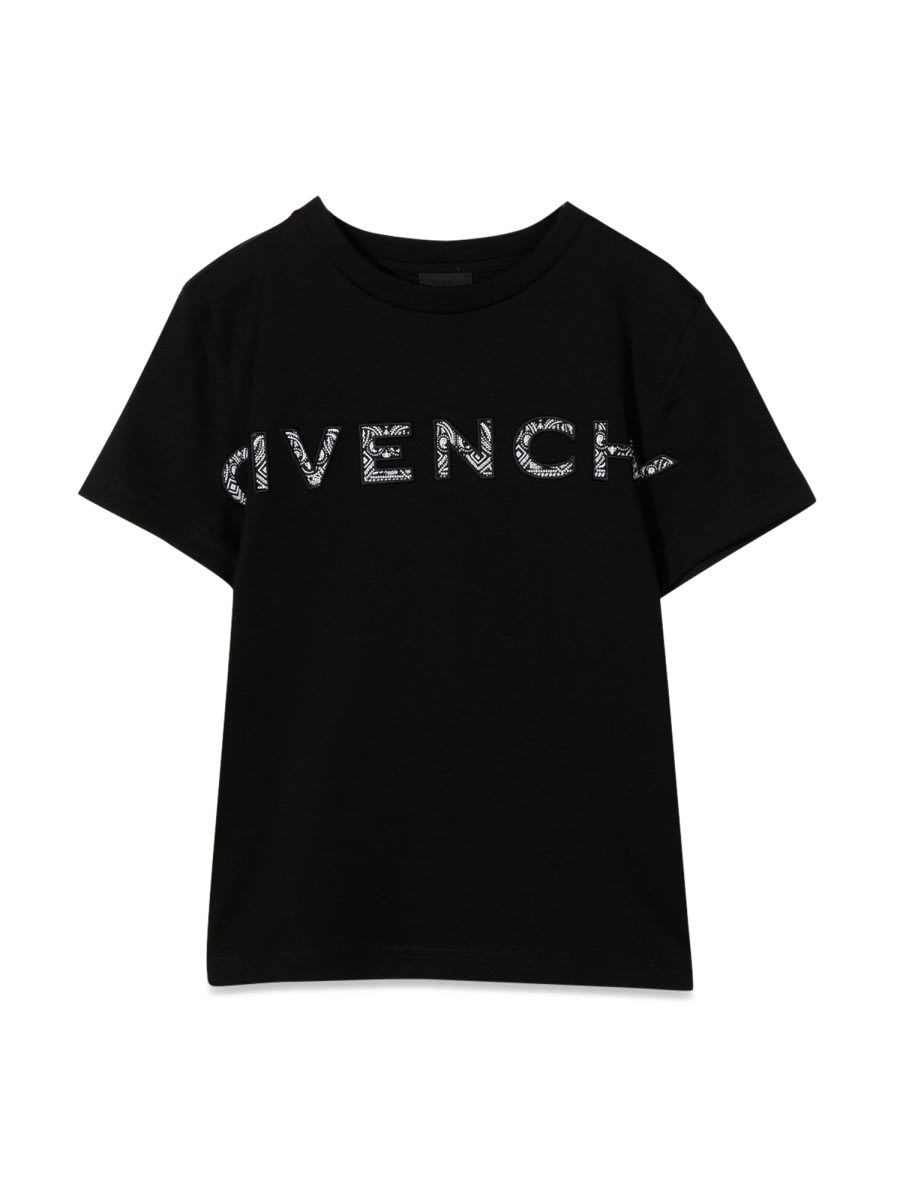 Givenchy 4g Logo Patch T-shirt In Black