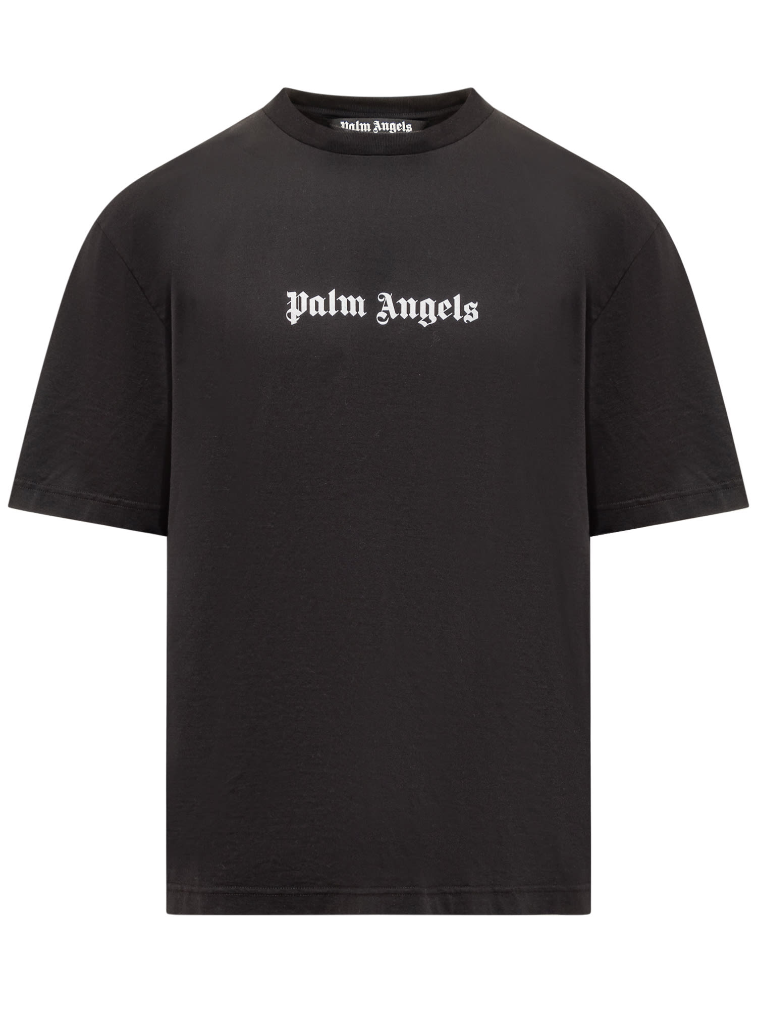 Shop Palm Angels Palm T-shirt In Black-white