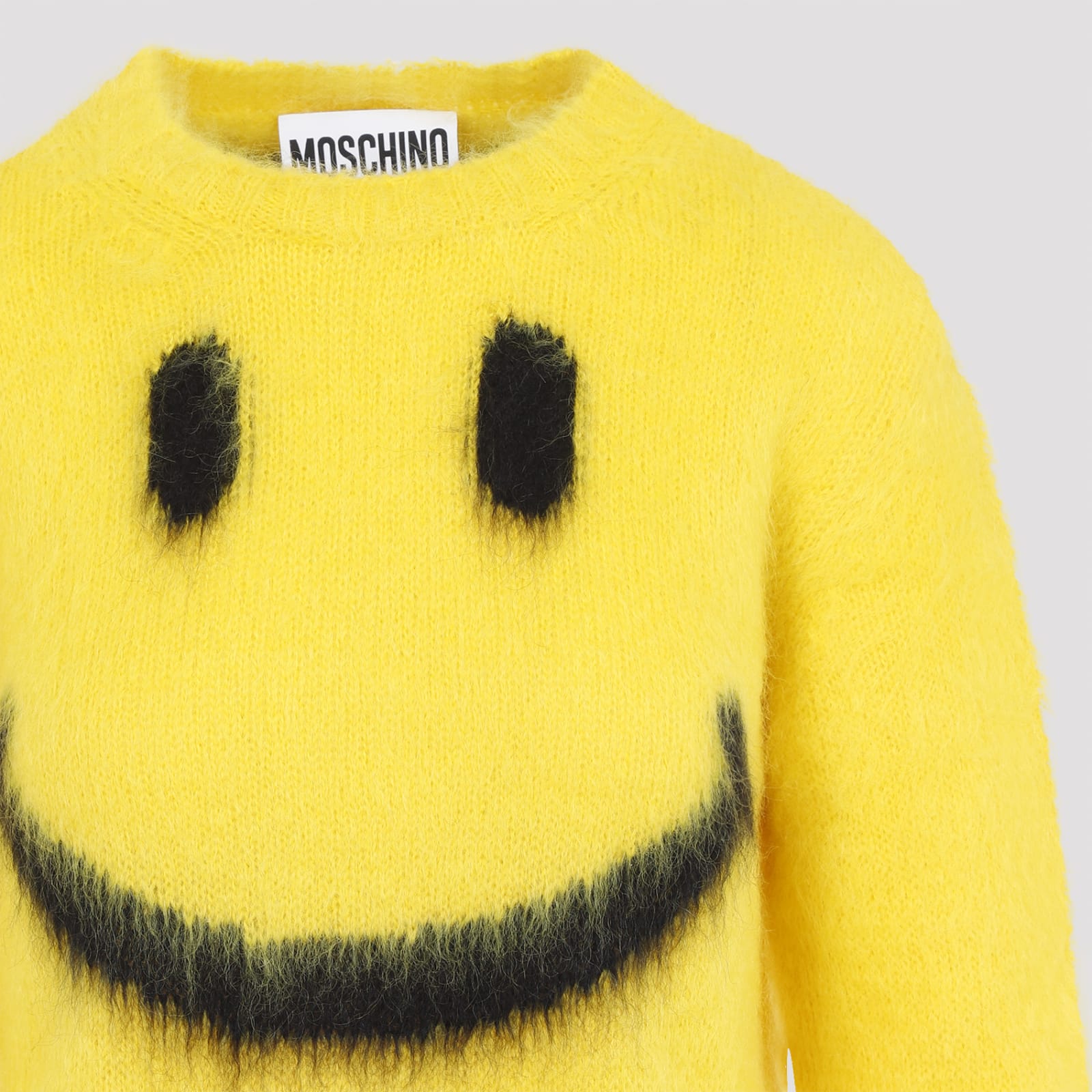 Shop Moschino Mohair Sweater In Giallo