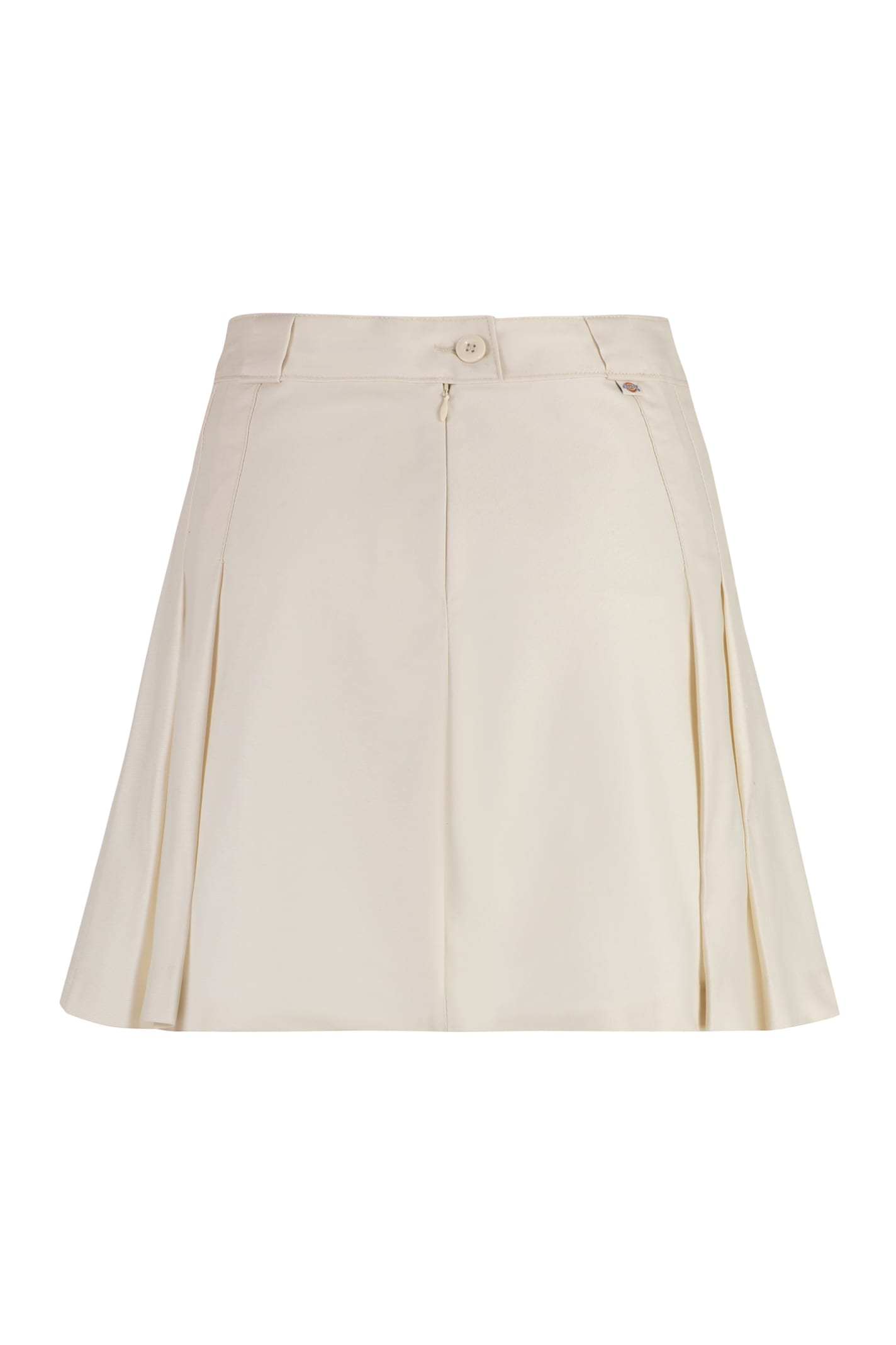 Shop Dickies Elizaville Cotton Mini-skirt In Panna