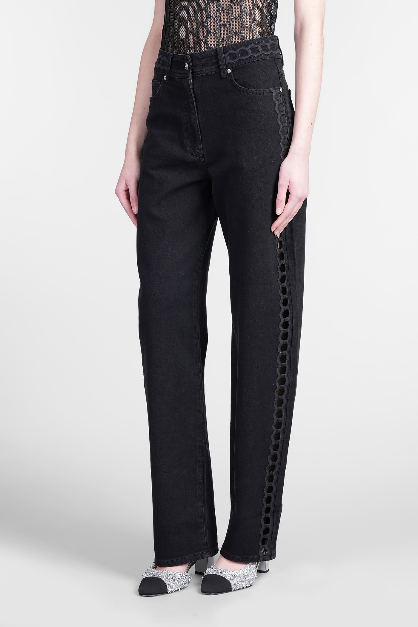 Iro Irasi Jeans In Black Cotton