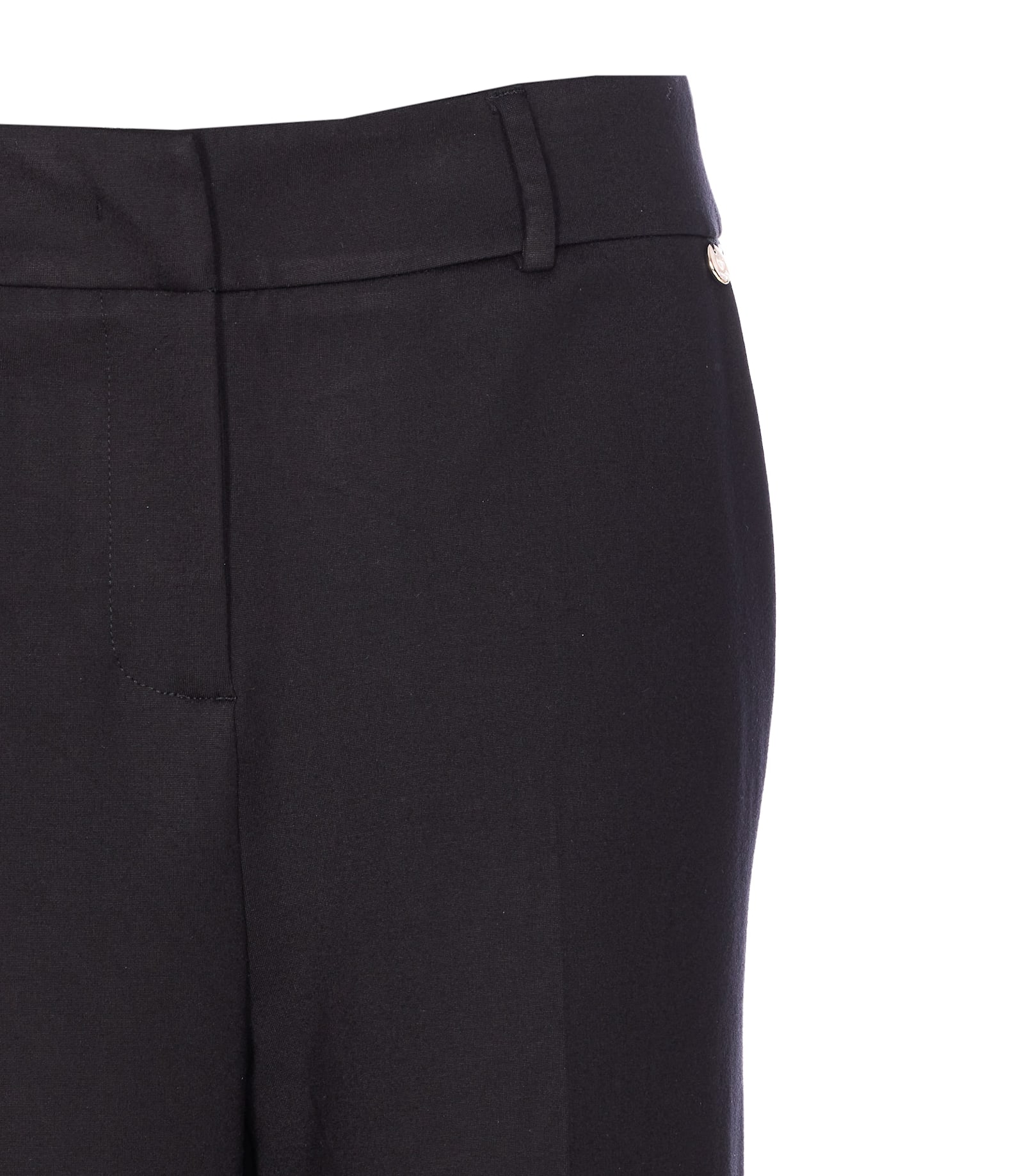 Liu •jo Button-cuffed Tailored Trousers In Black