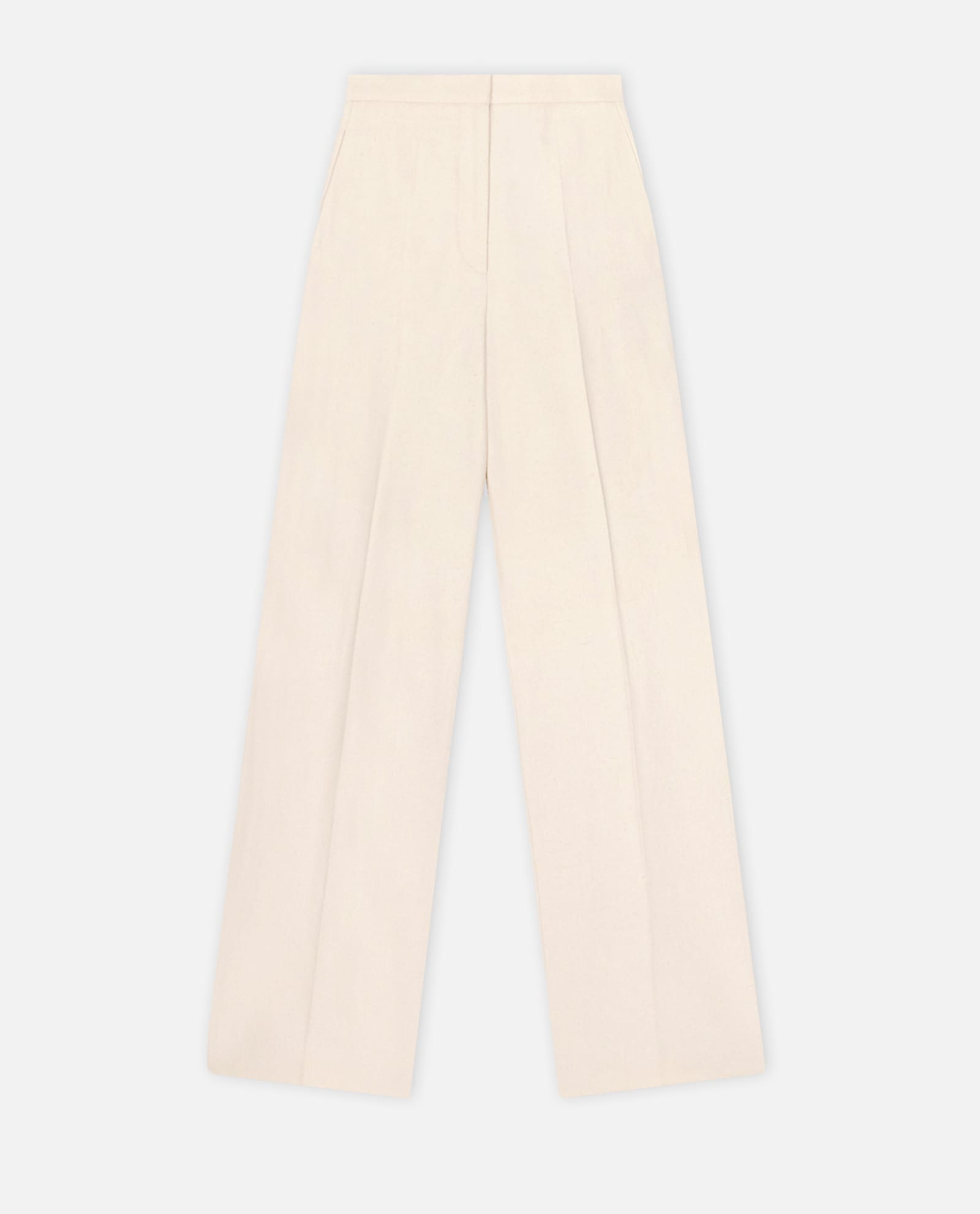 Loulou Studio Tailored Straight Trousers In White