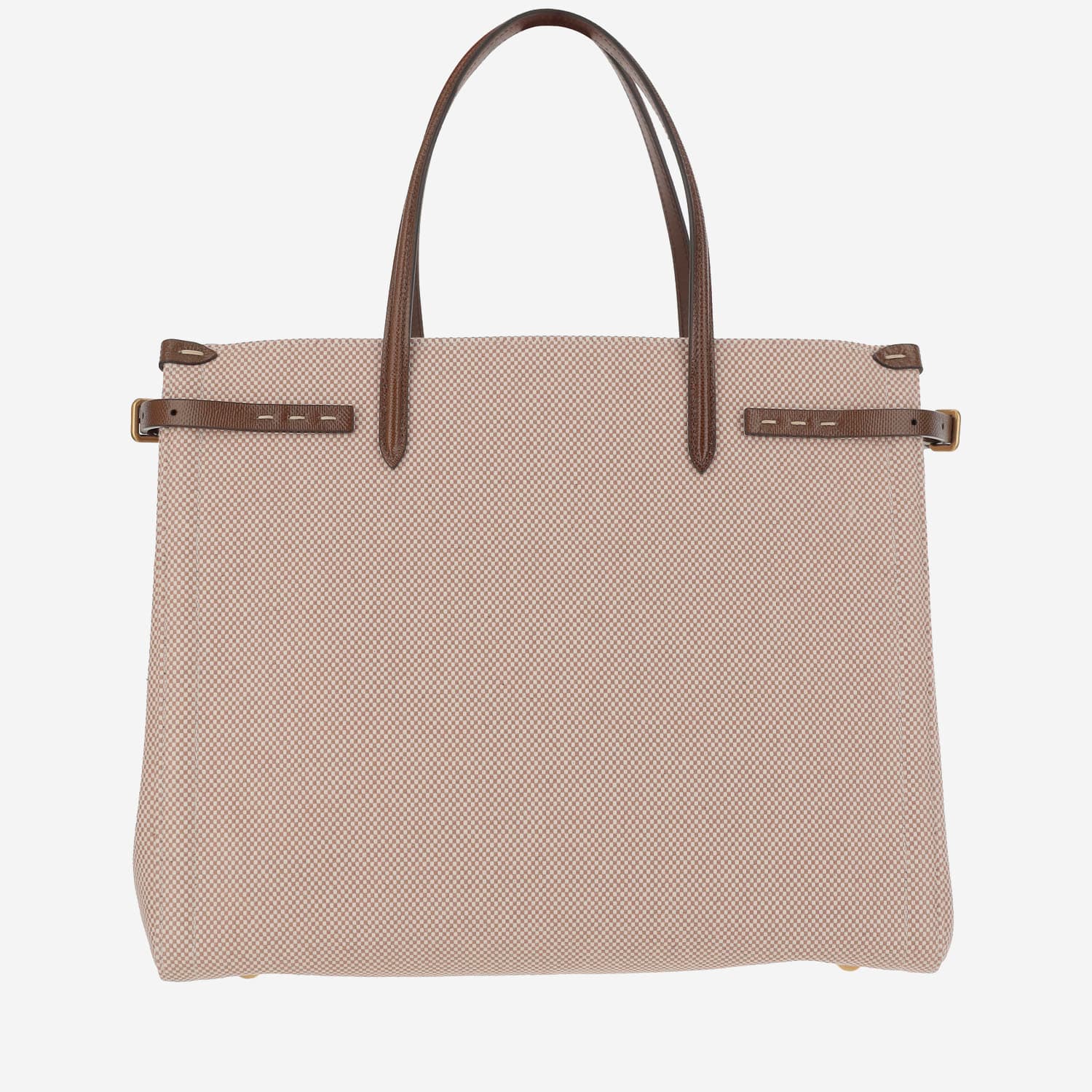 Shop Valentino Medium Antibes Canvas Shopping Bag In Beige