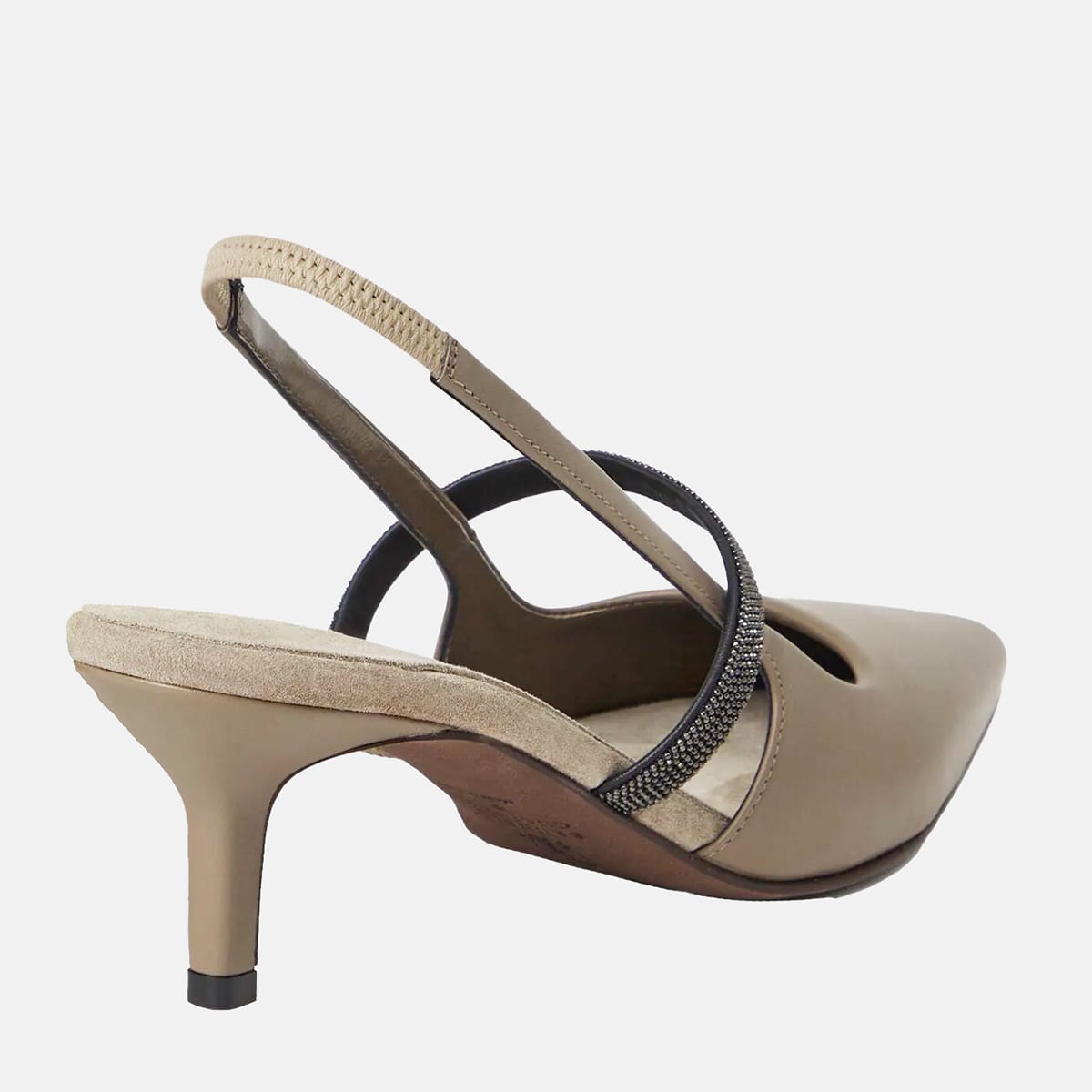 Shop Brunello Cucinelli Brown Leather Flats