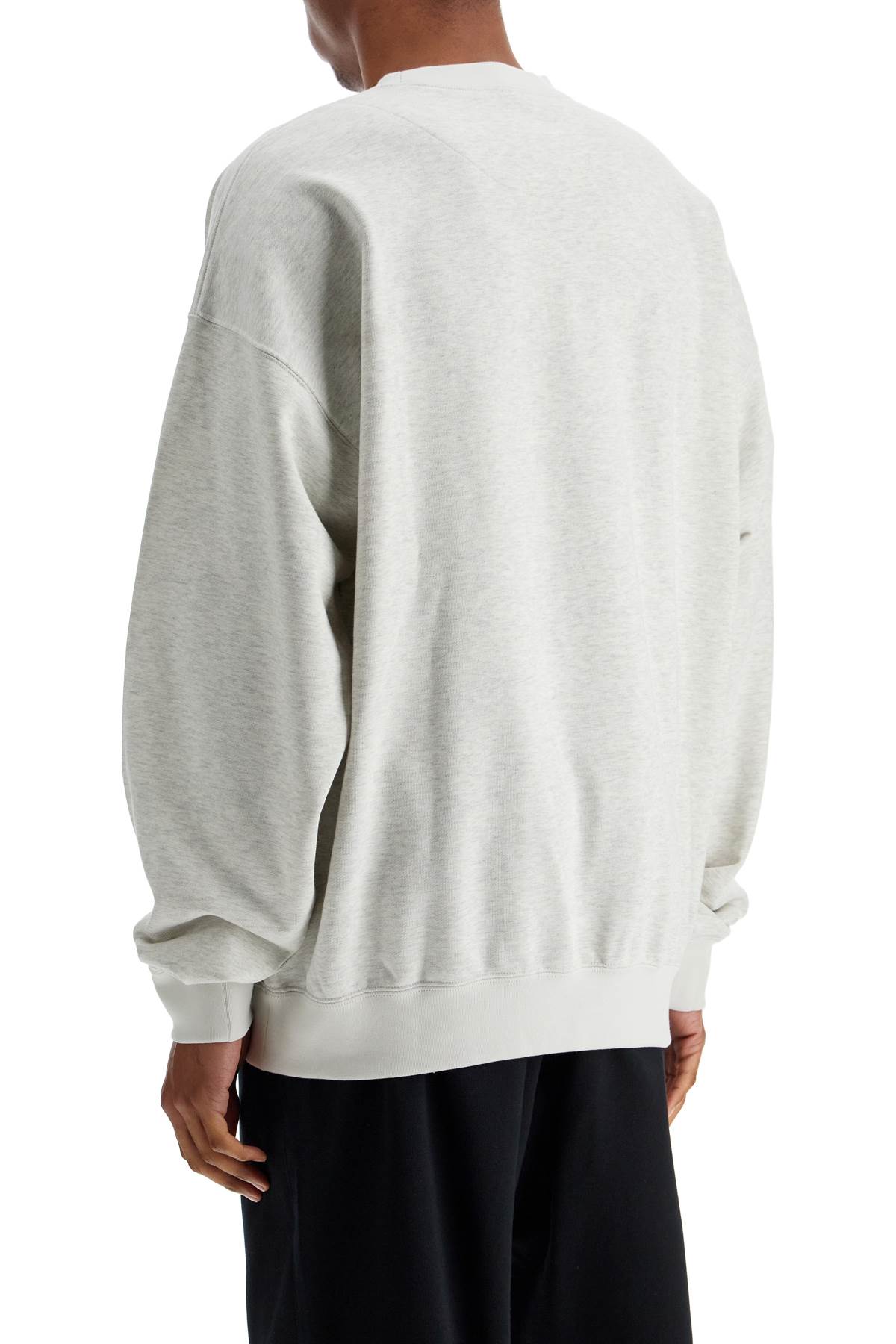 Y-3 Light Grey Soft Cotton And Polyester Sweatshirt In Grey (grey)