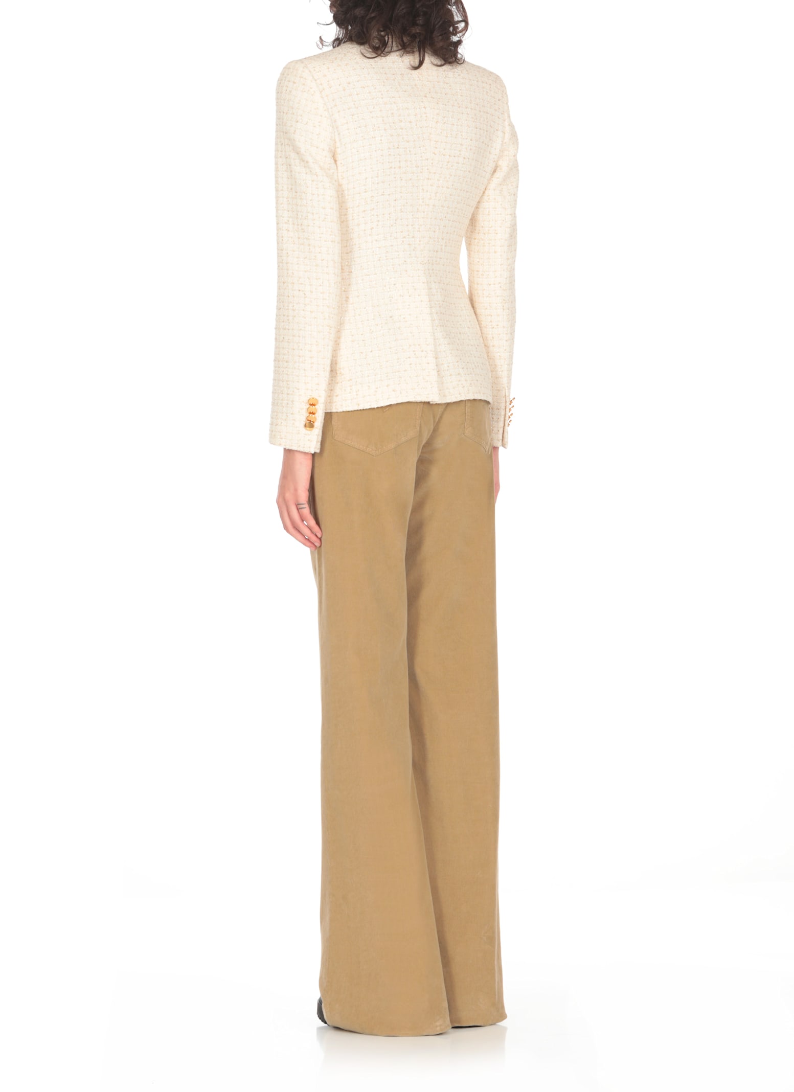 Shop Tagliatore Alicya Blazer In Ivory