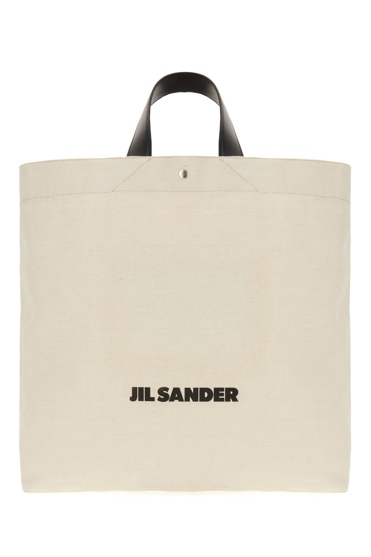 Jil Sander Sand Canvas Shopping Bag In Neutral