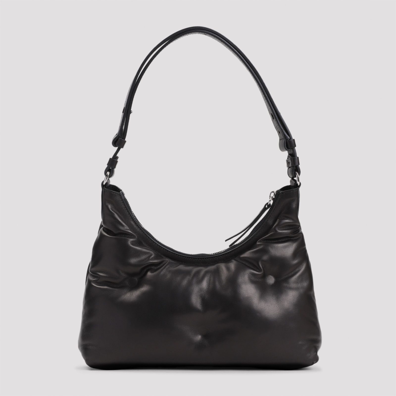 Shop Maison Margiela Glam Slam Small Hobo Bag In Black