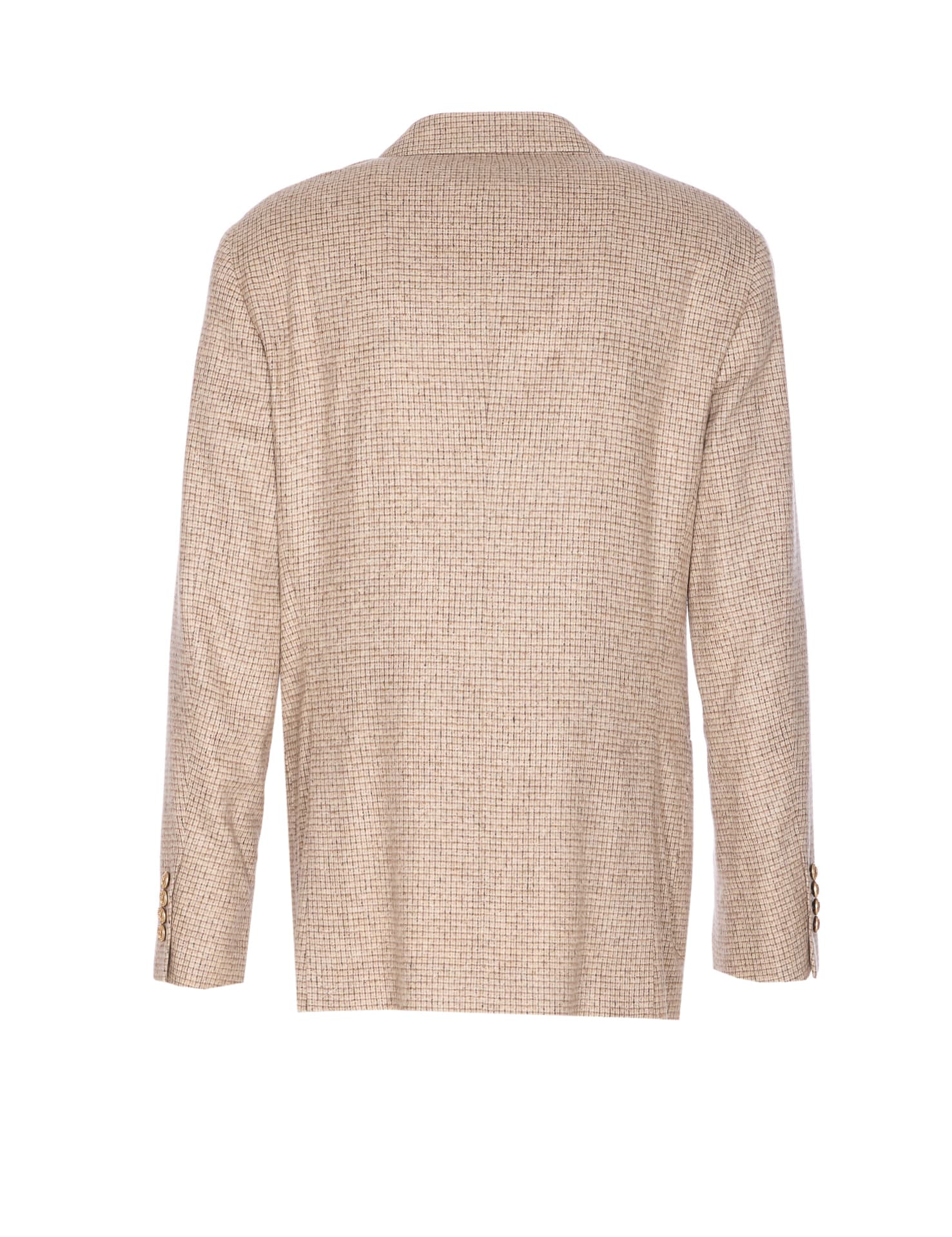 Brunello Cucinelli Double-breasted Blazer In Neutral