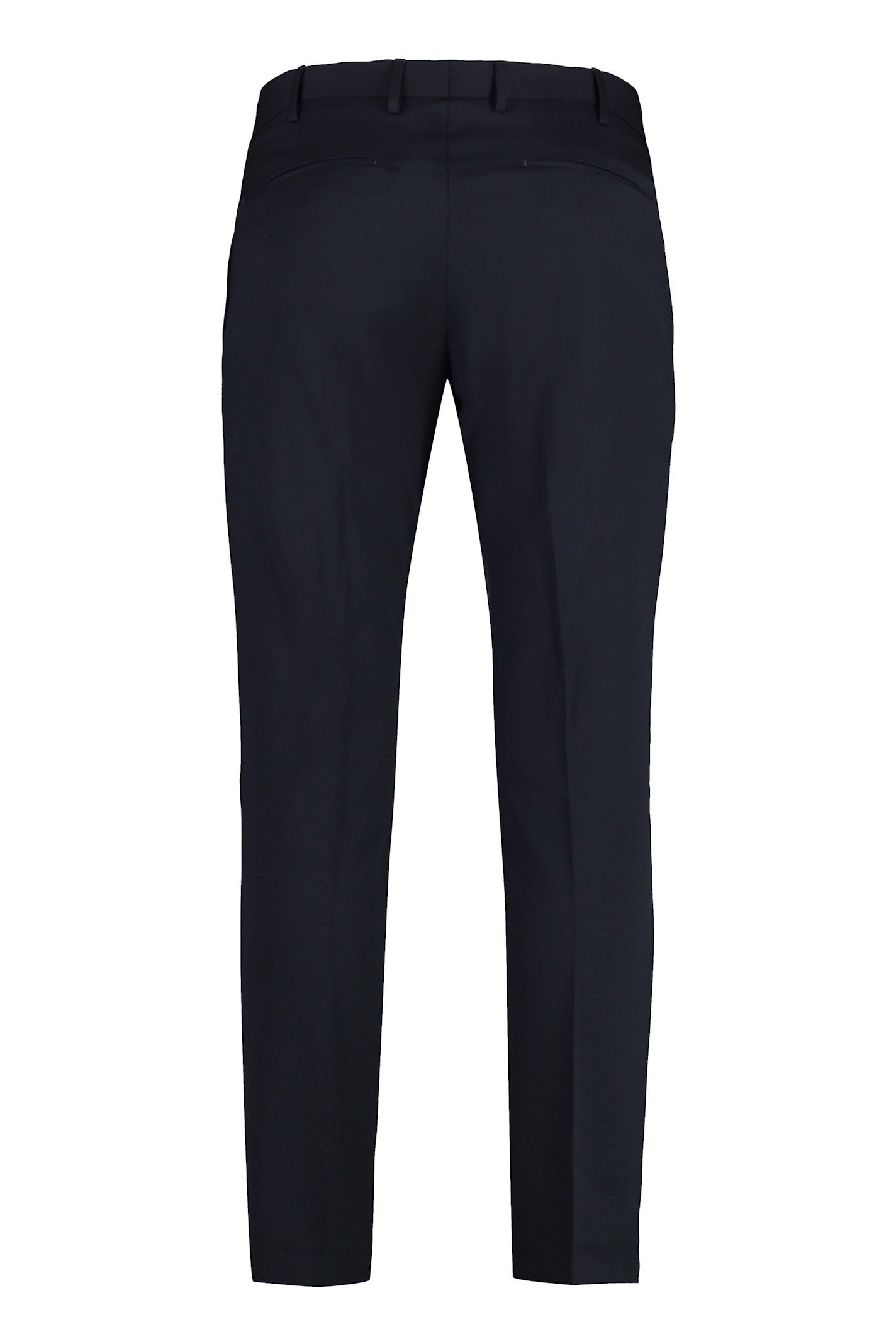 Pt Torino Virgin Wool Tailored Trousers In Blue