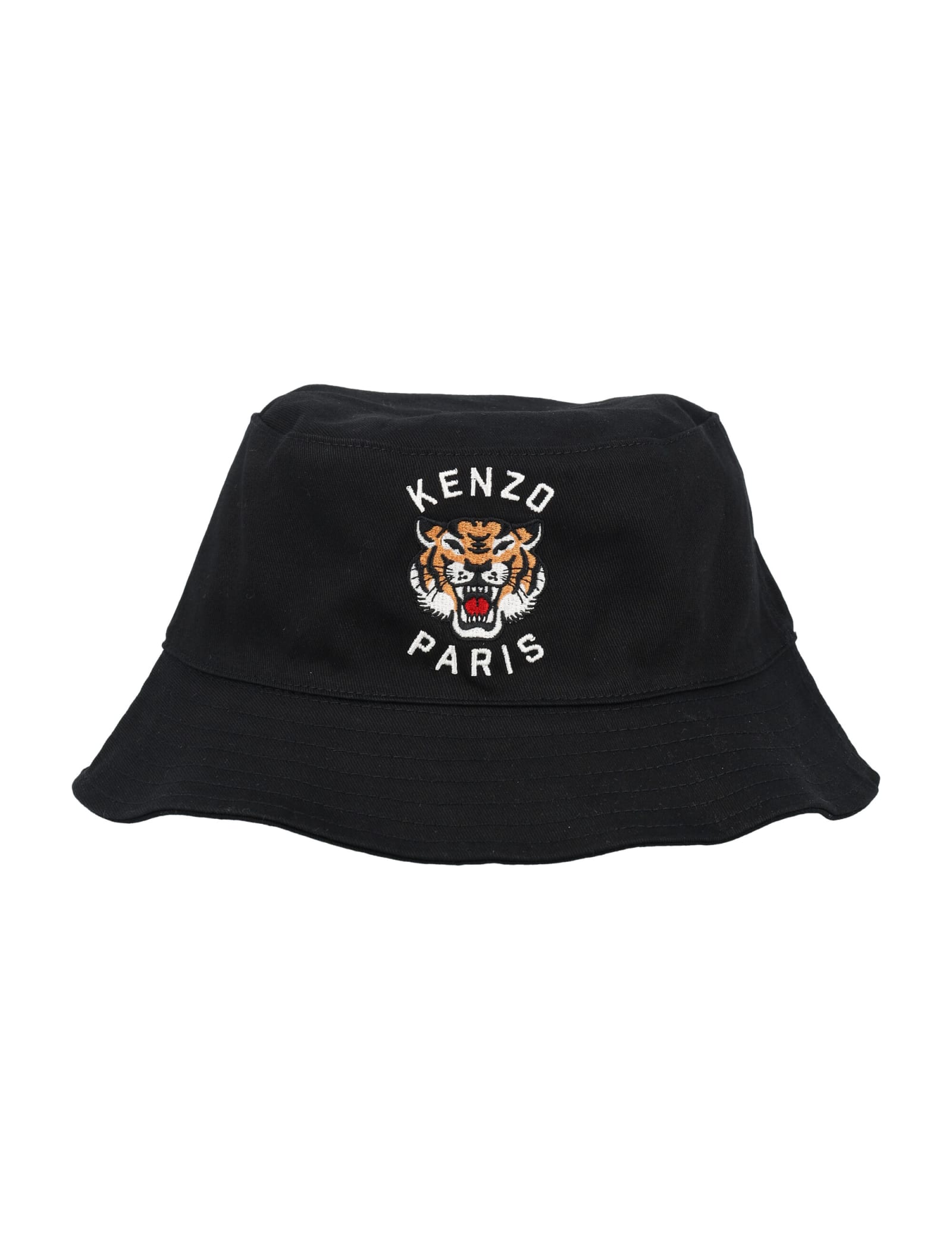 Kenzo Varsity Bucket Hat In Black