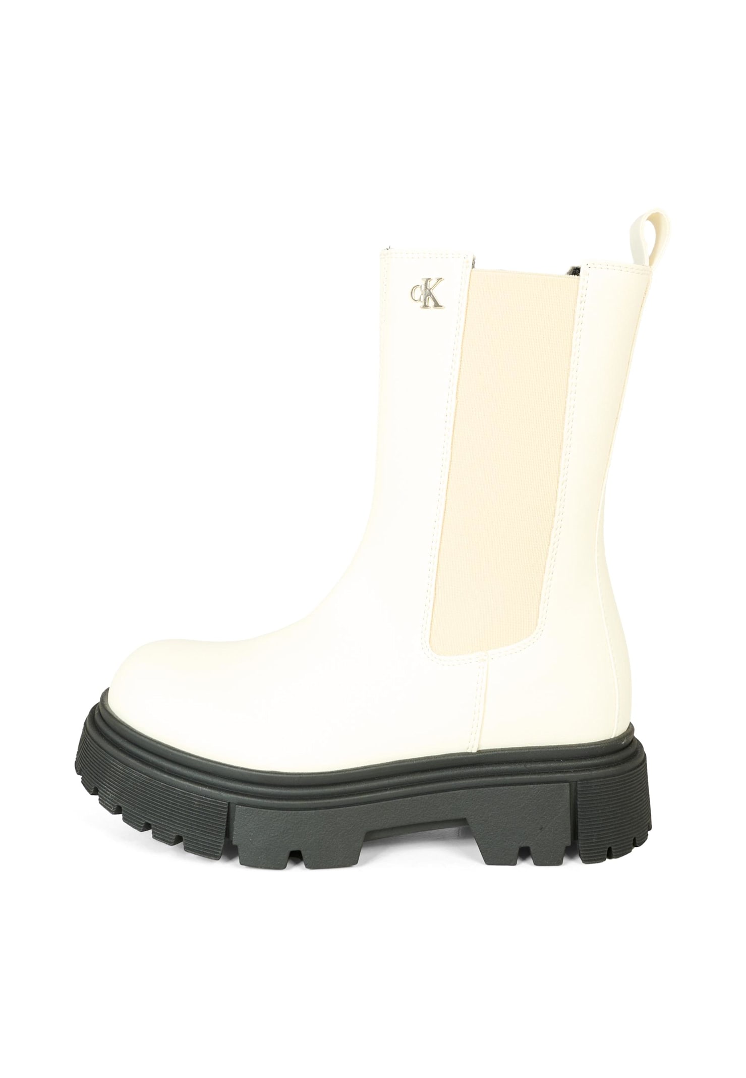 Calvin Klein Elastic-panel Chunky-sole Boots In Multi