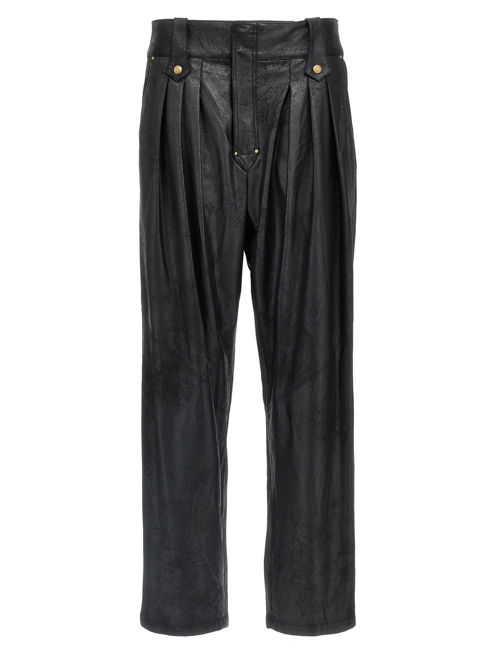 Shop Isabel Marant Gwen Pants In Black