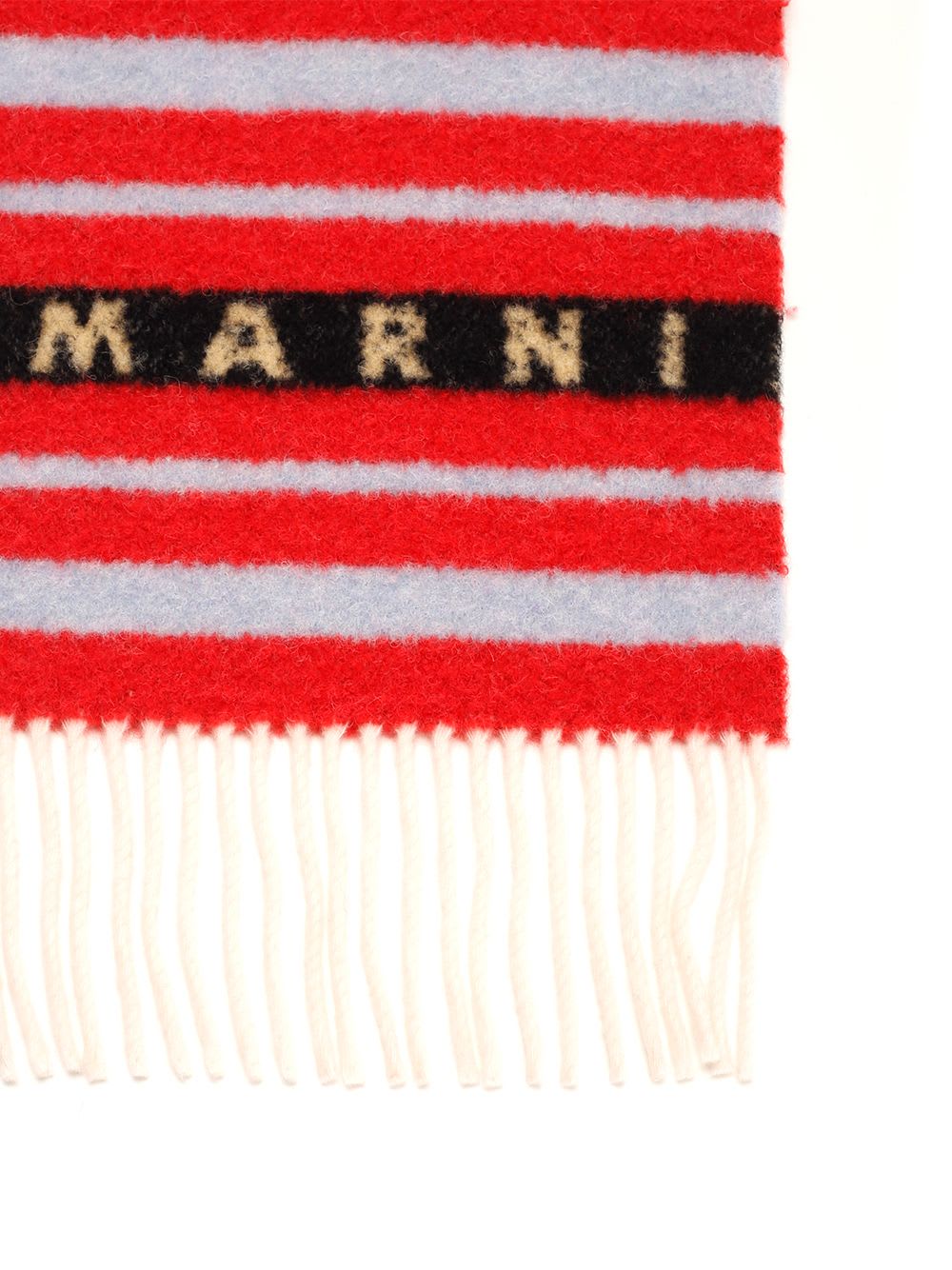 Shop Marni Wool Scarf In Red