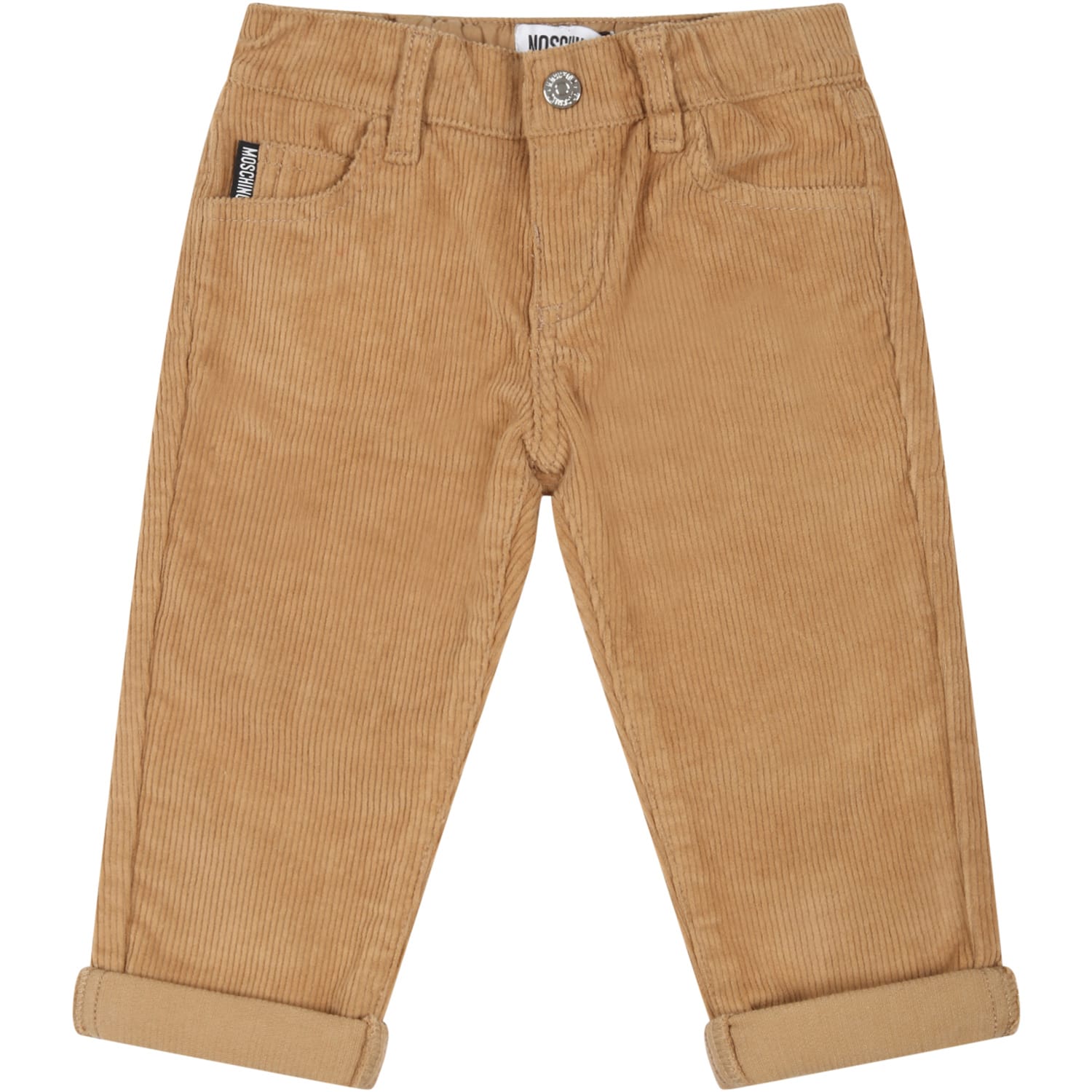 Moschino Beige Trouser For Baby Kids With Teddy Bear