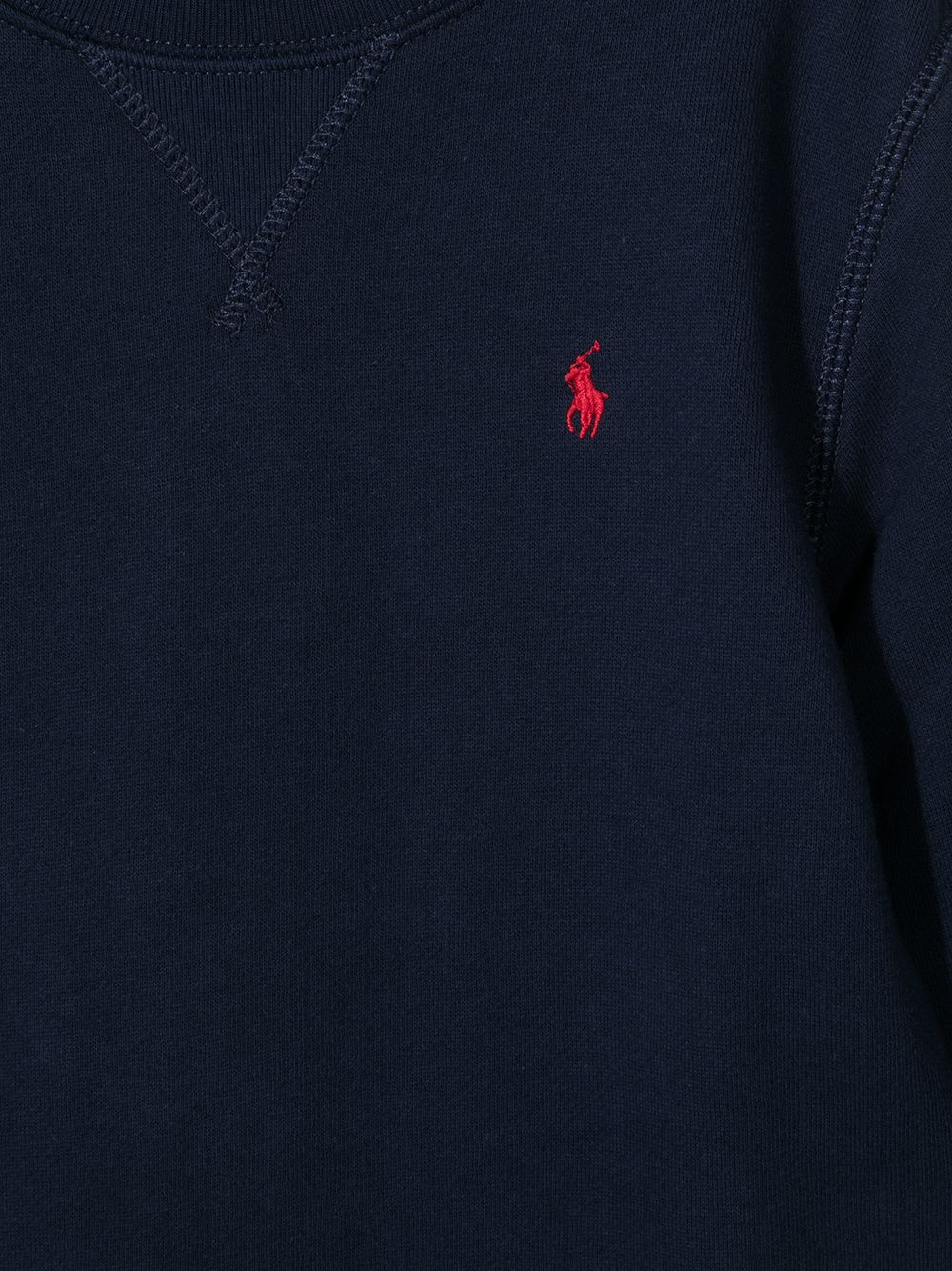 Polo Ralph Lauren Ralph Lauren Kids Felpa Polo Pony Con Ricamo In Blue