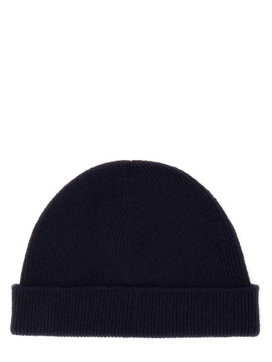 Jil Sander Beanie Hat In Blue | ModeSens