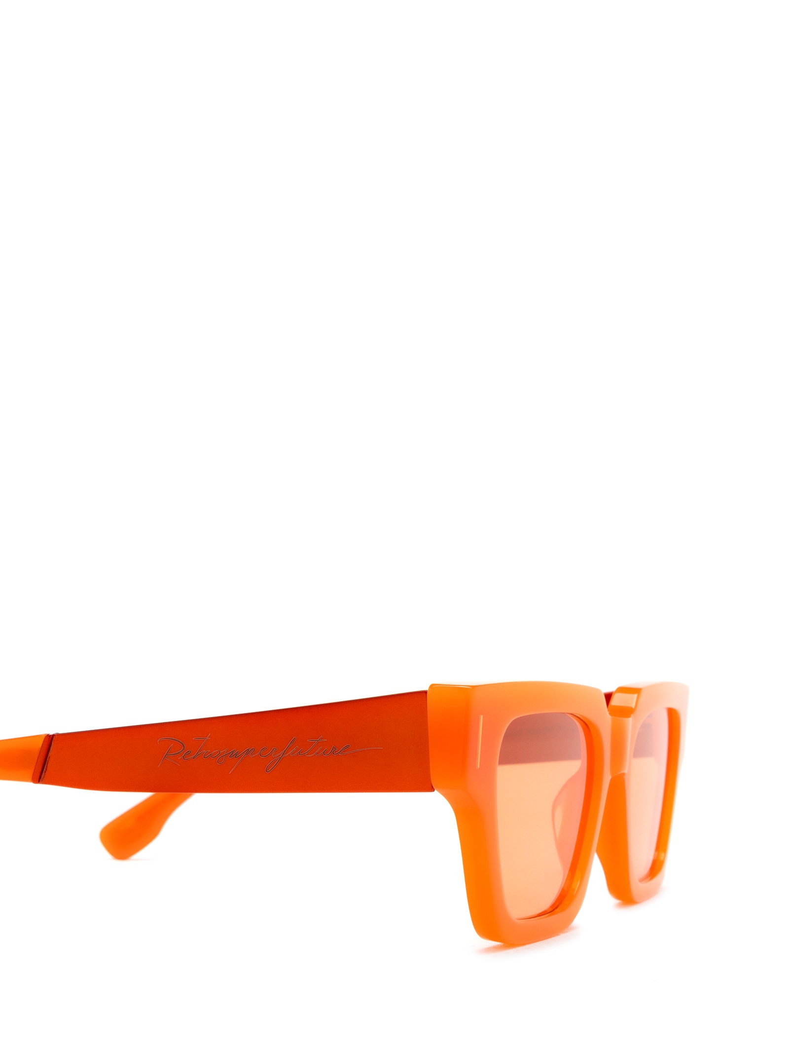 Shop Retrosuperfuture Storia Francis Orange Sunglasses
