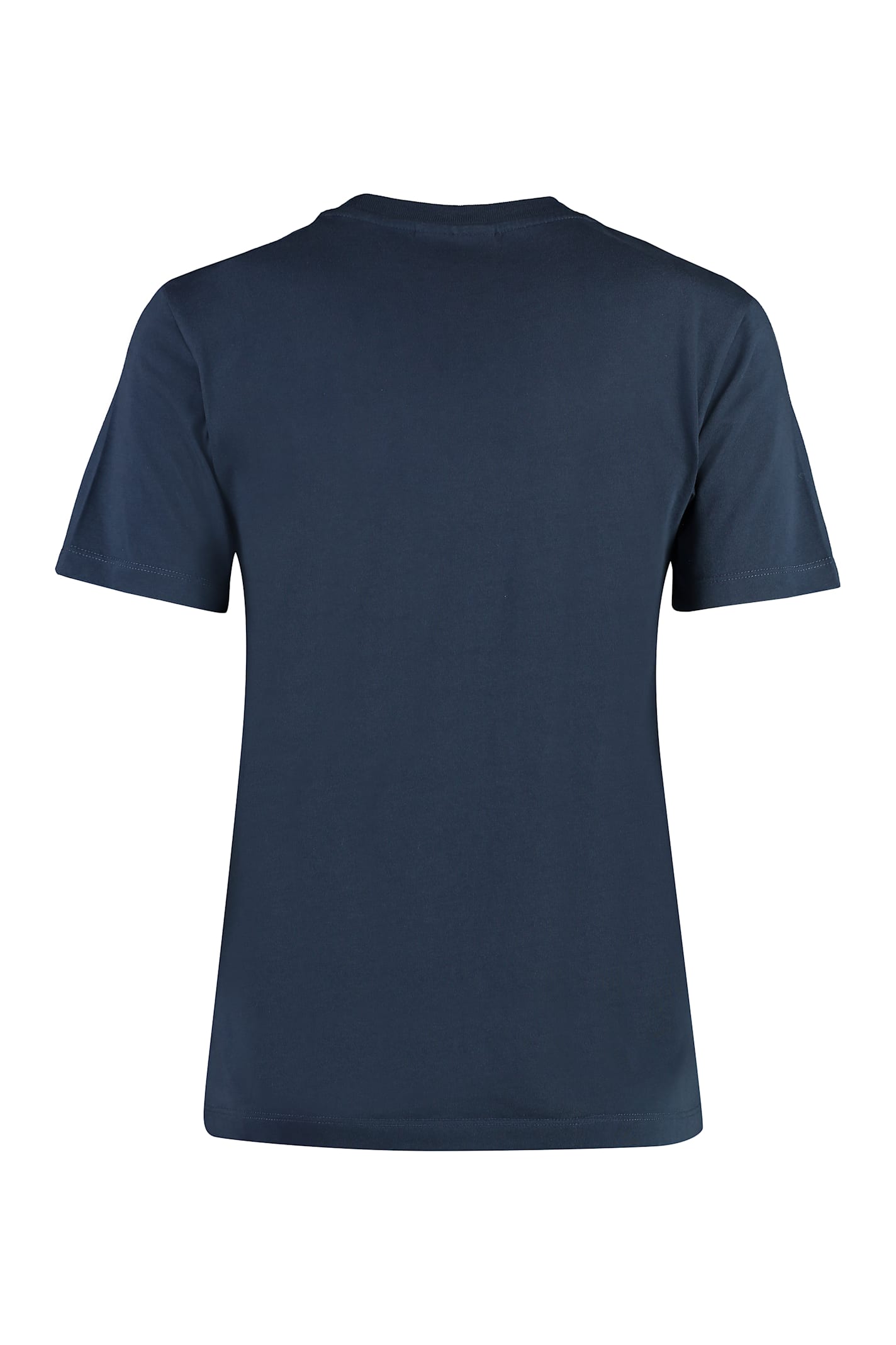 Maison Kitsuné Fox Head Patch Regular T-shirt In Blue