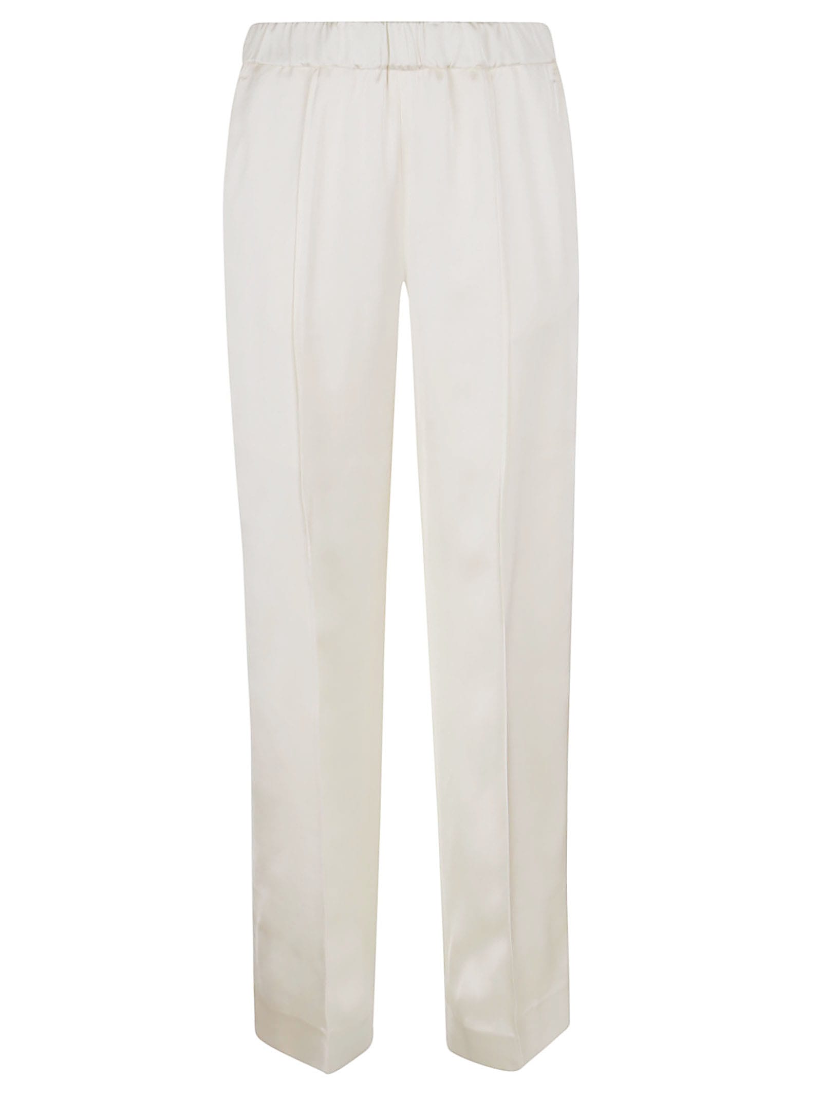 Shop Jil Sander Track Inspired Relaxed Pant Double With Drawstring In Neutrals