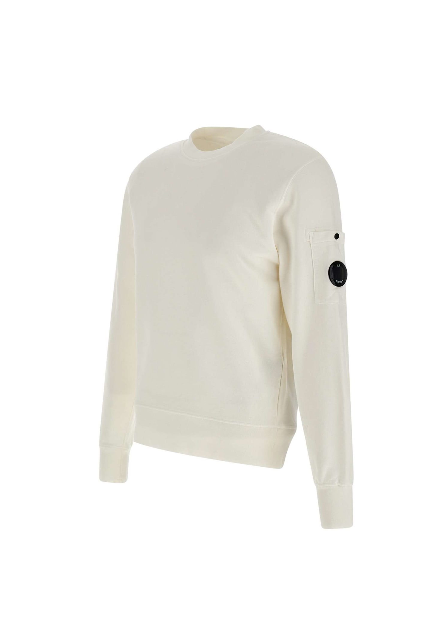 C.p. Company Sea Island Knit Sweatshirt In Gauze White | ModeSens