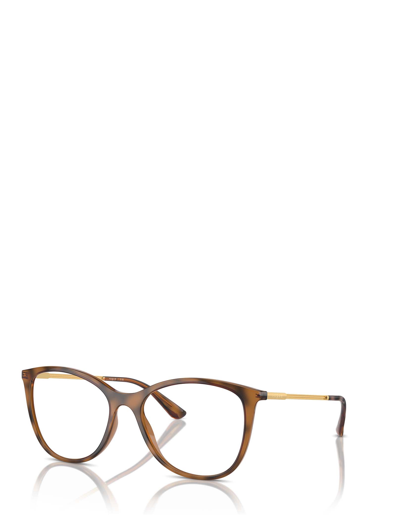 Shop Vogue Eyewear Vo5562 Top Dark Havana / Light Brown Glasses
