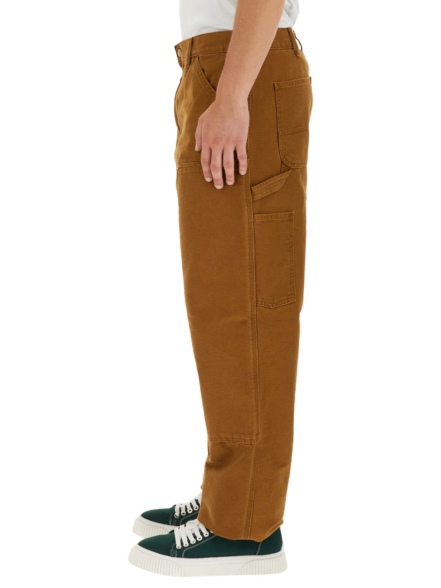 Carhartt Double Knee Pants In Brown