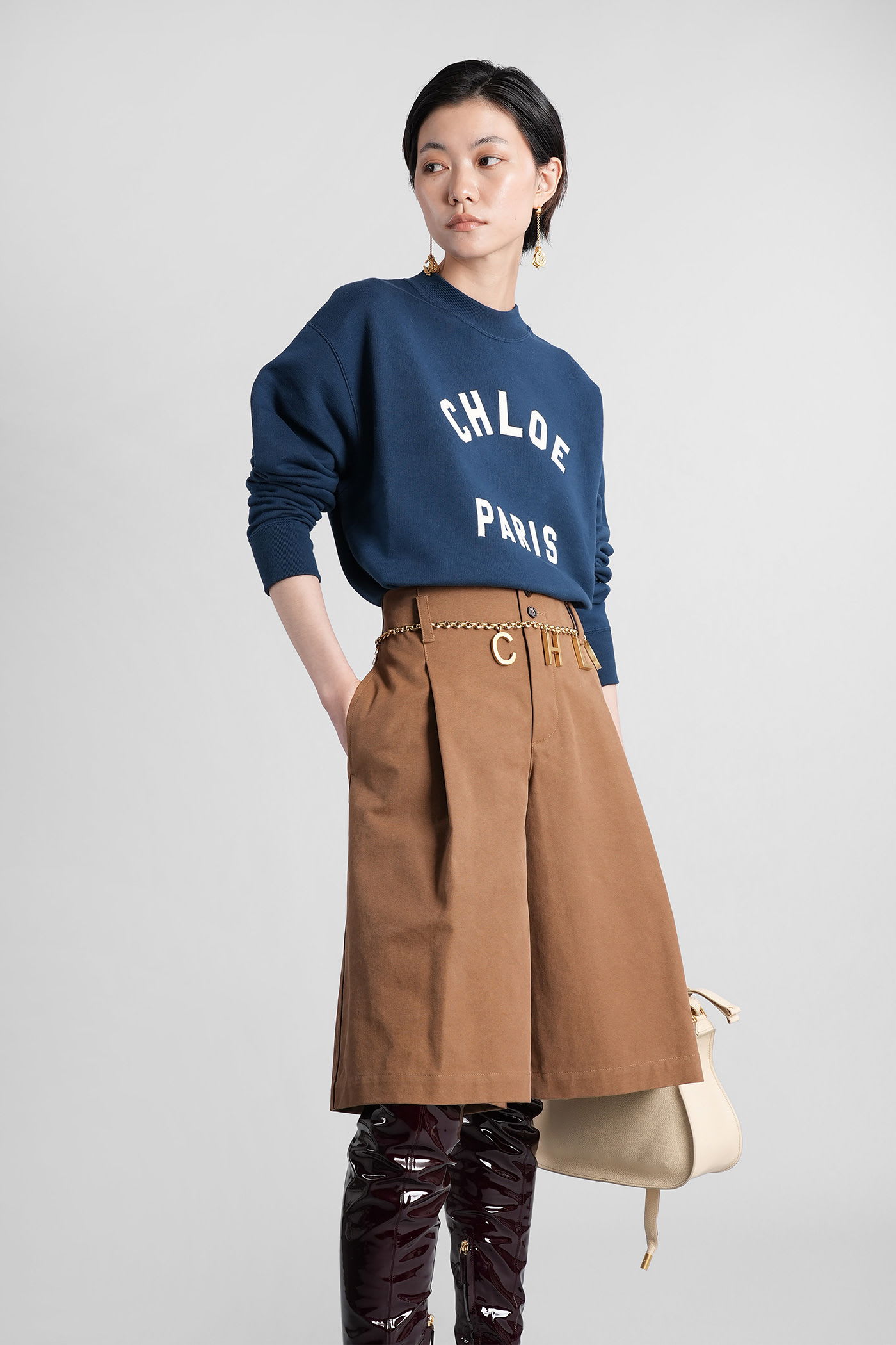 Chloé Polo Ralph Lauren Ss Short Sleeve Pullover In Blue