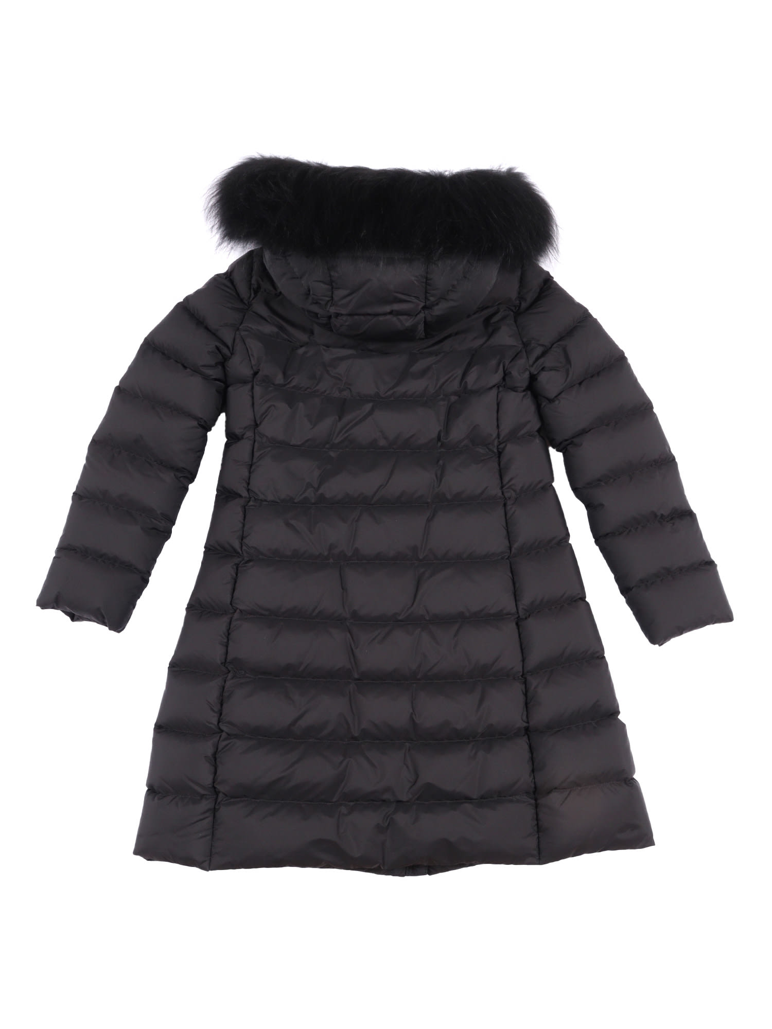 Moncler Abelle Long Coat In Black