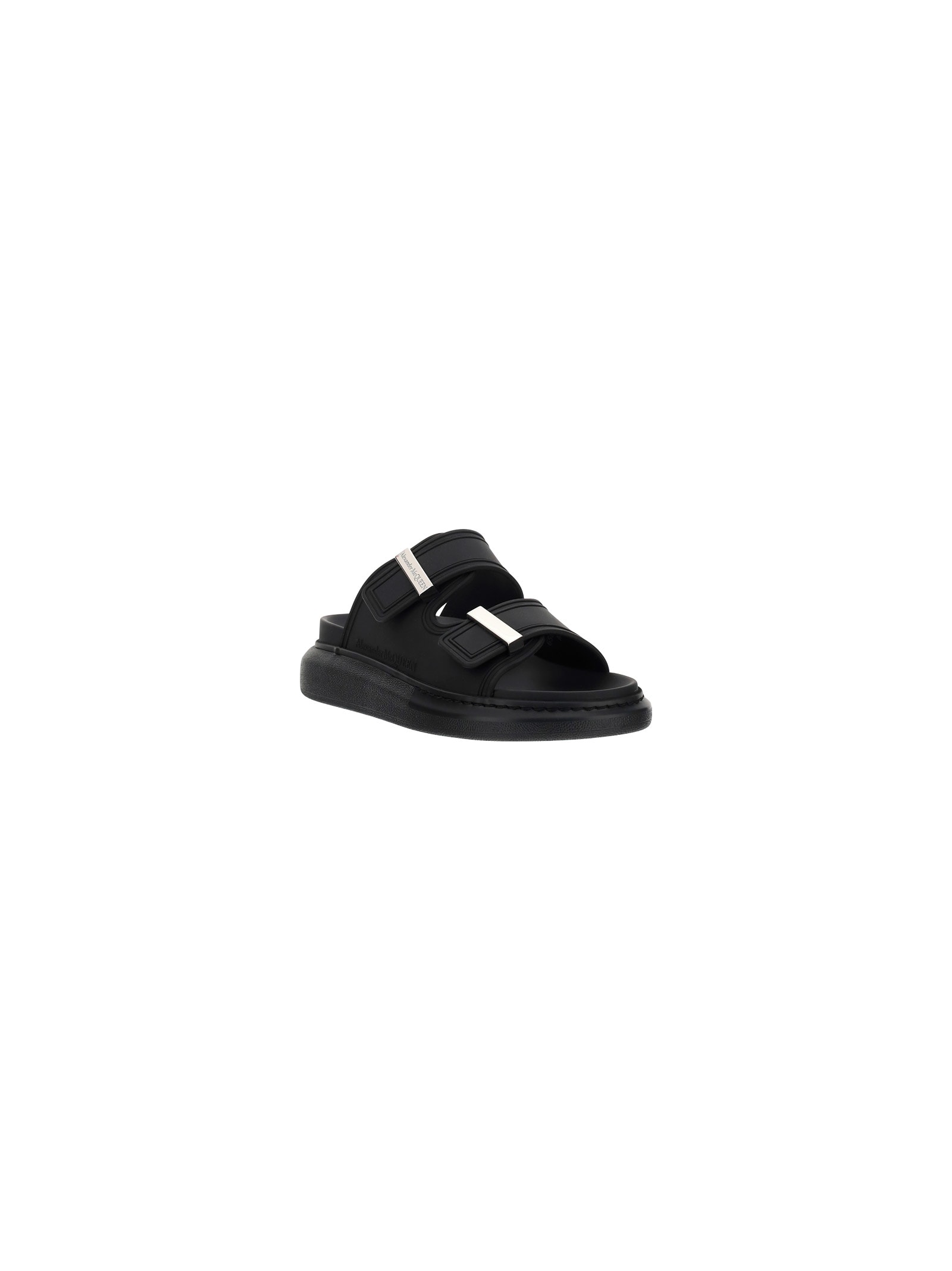 Shop Alexander Mcqueen Sandals In Black