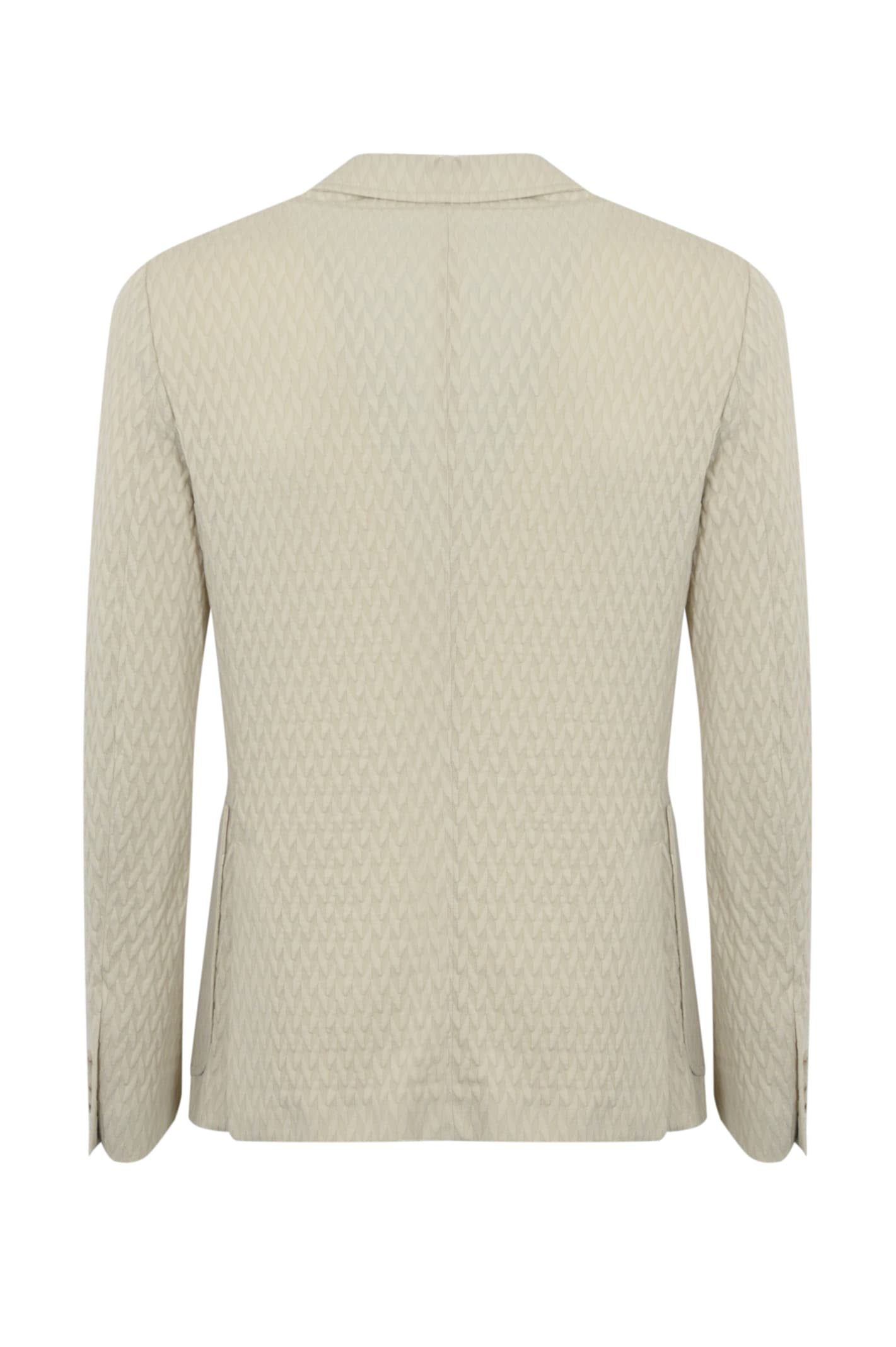 PAOLO PECORA DOUBLE-BREASTED JERSEY KNIT JACKET