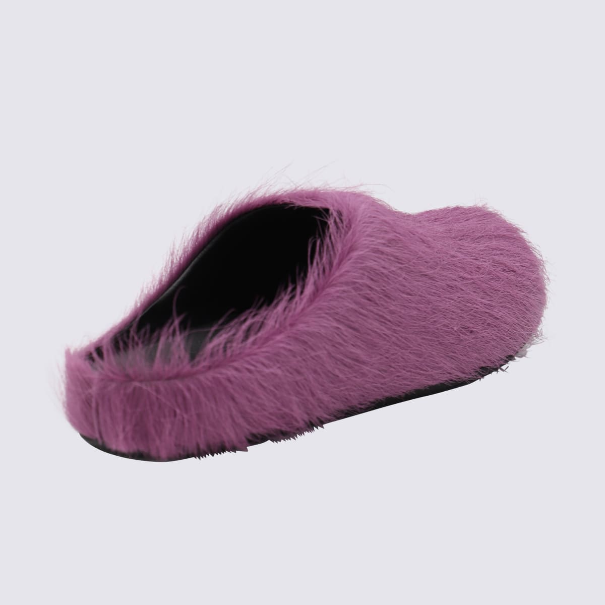Marni Slip-on Mule Sandals In Textured Calf Hair