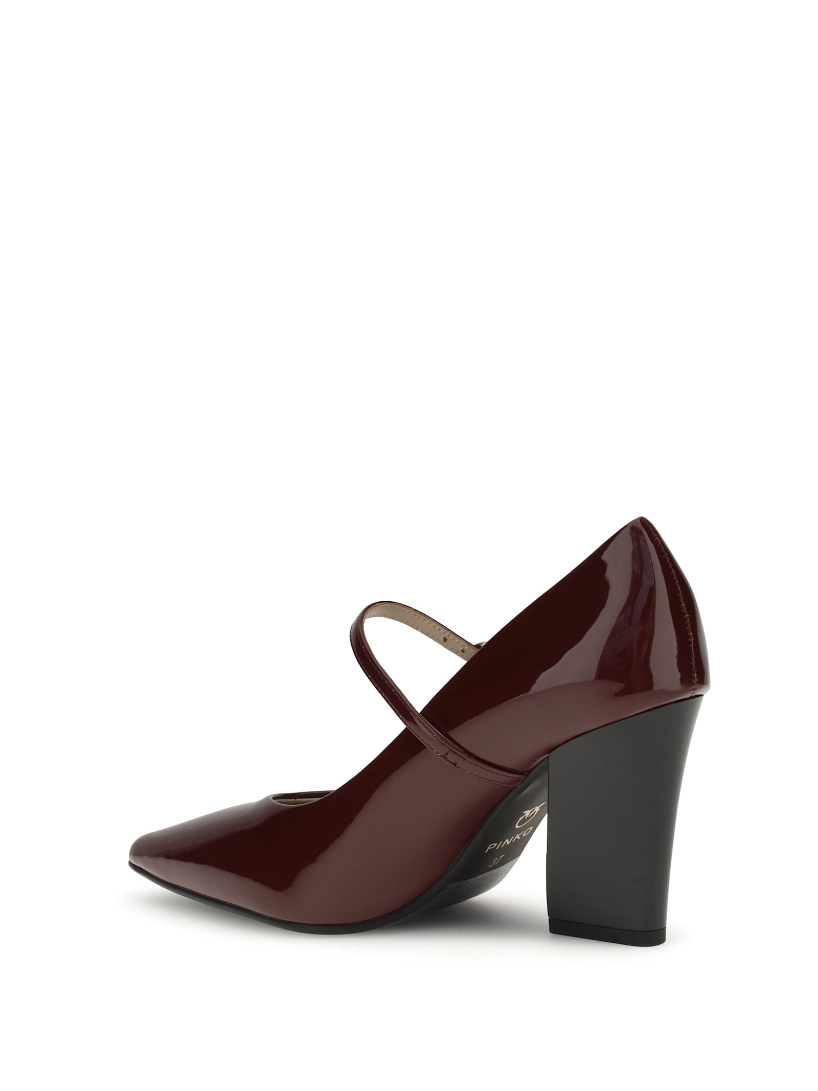 Pinko Patent Leather Pumps In Burgundy