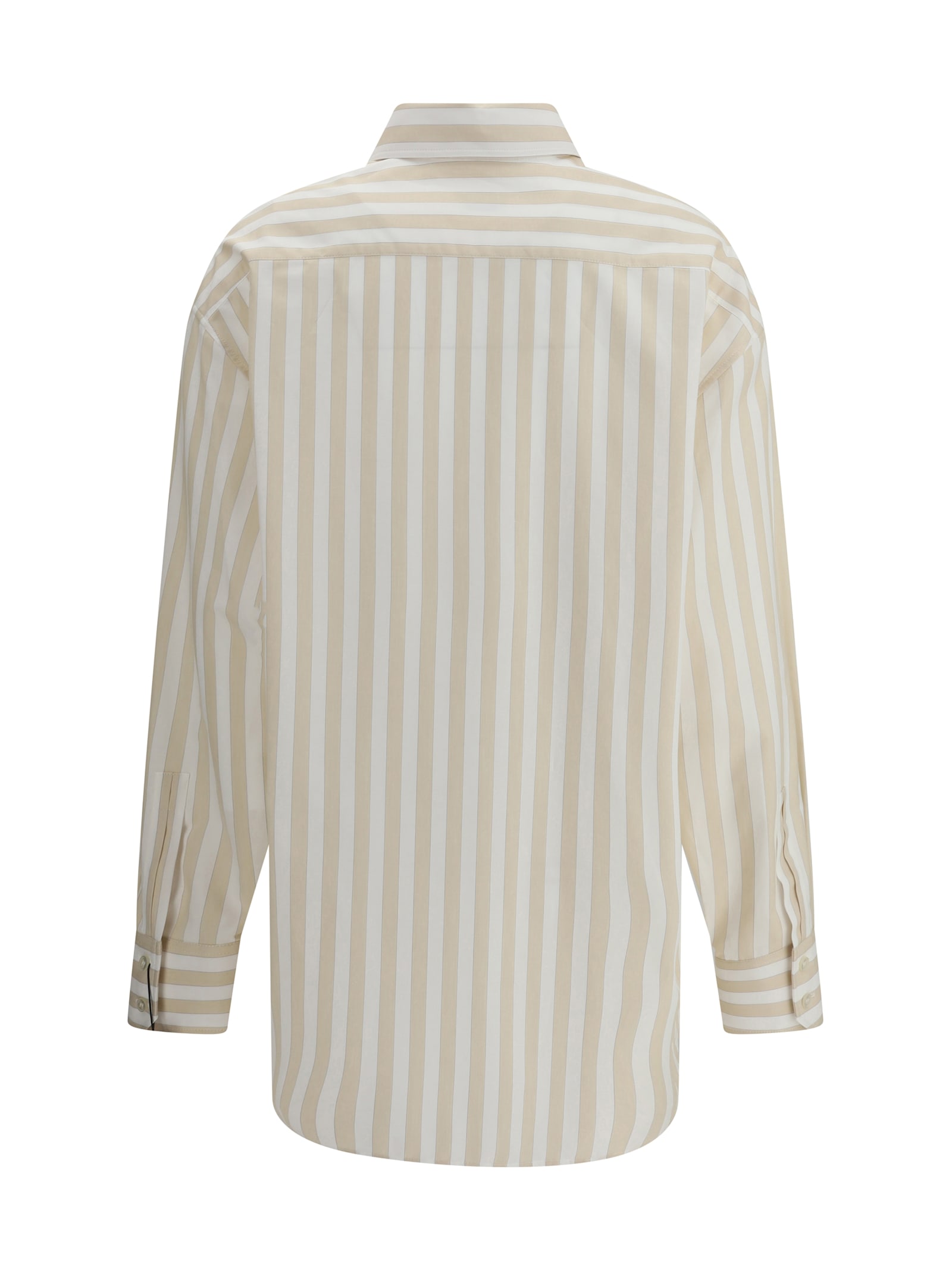 Saint Laurent Oversized Shirt In Neutral
