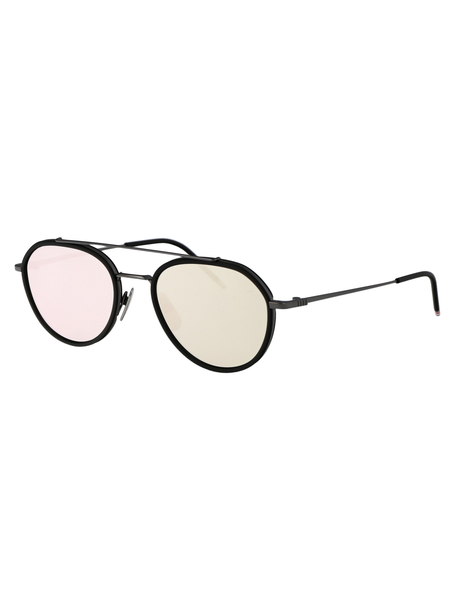 Shop Thom Browne Ues801a-g0003-004-51 Sunglasses In 004 Black/ch