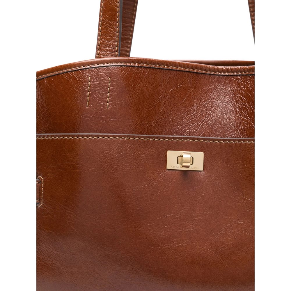 Anya Hindmarch Top Handle Shoulder Bag In Brown