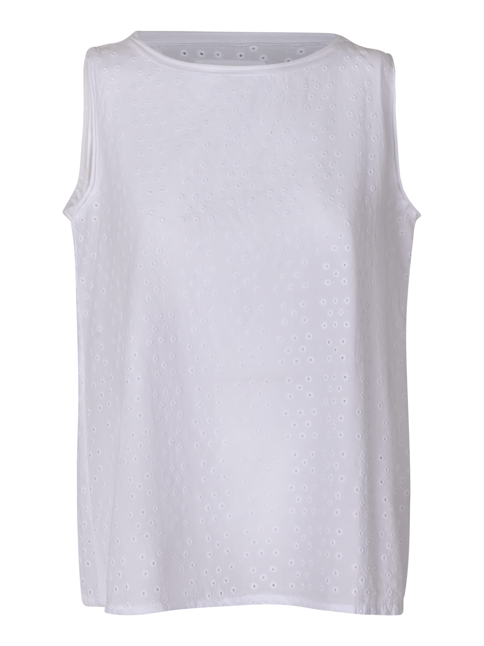 Labo.Art Embroidered Eyelet Tank Top