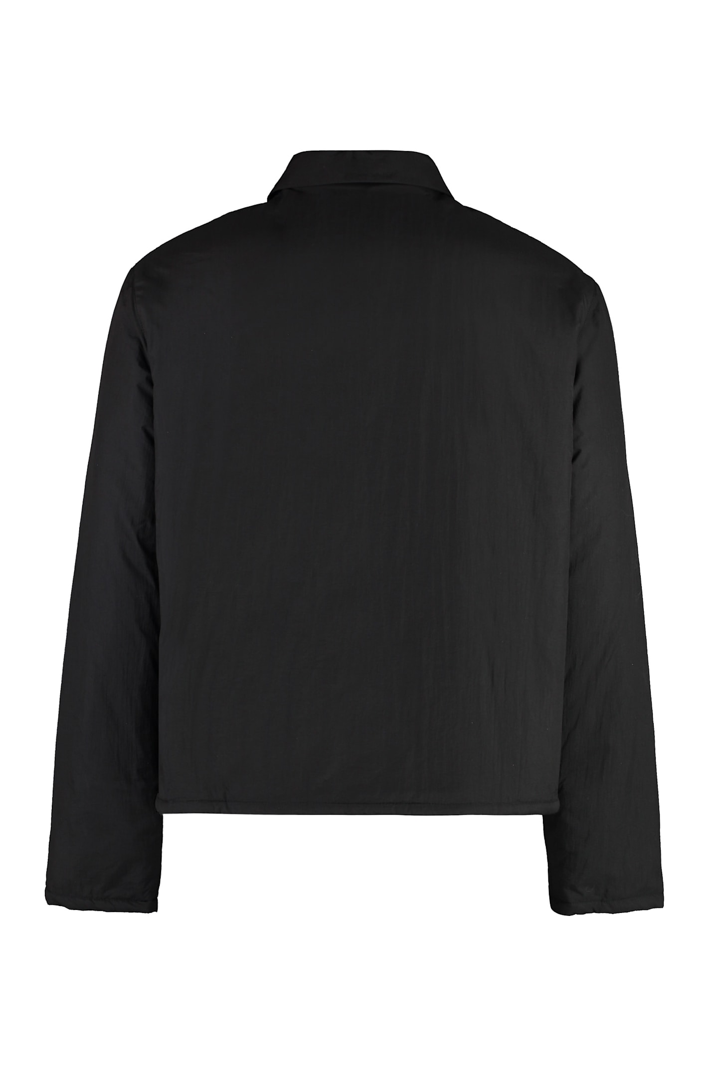 Shop Ami Alexandre Mattiussi Techno Fabric Jacket In Black