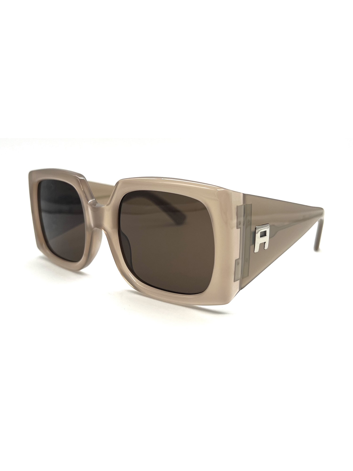 Shop Ambush Fhonix Beri008 Sunglasses In Sand Brown