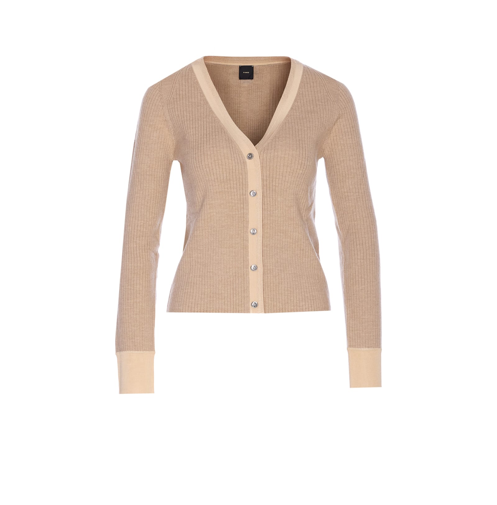 Pinko Beige Santorini Cardigan In Nude