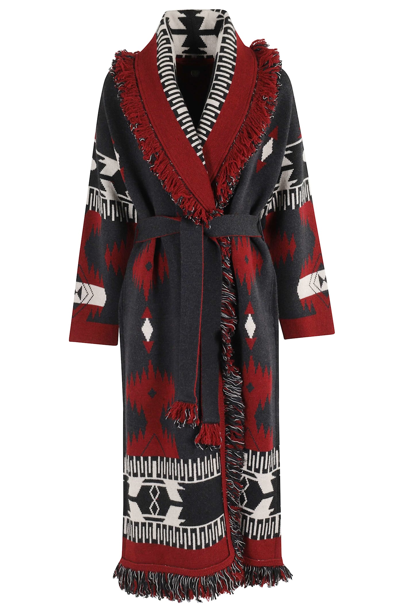 Alanui 'icon' Long Coat In Multi