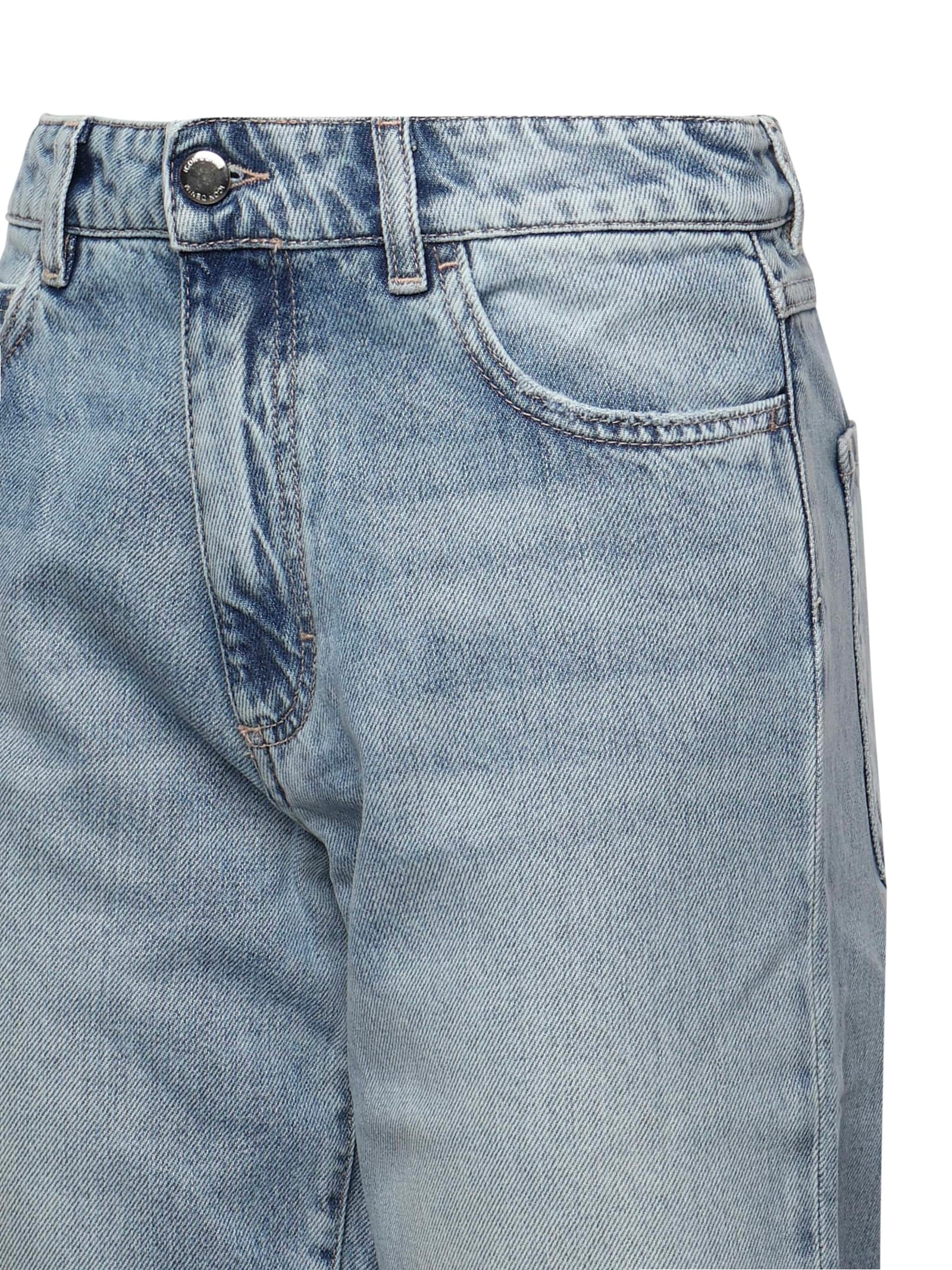 Icon Denim Jill Frayed-edge Jeans In Blue
