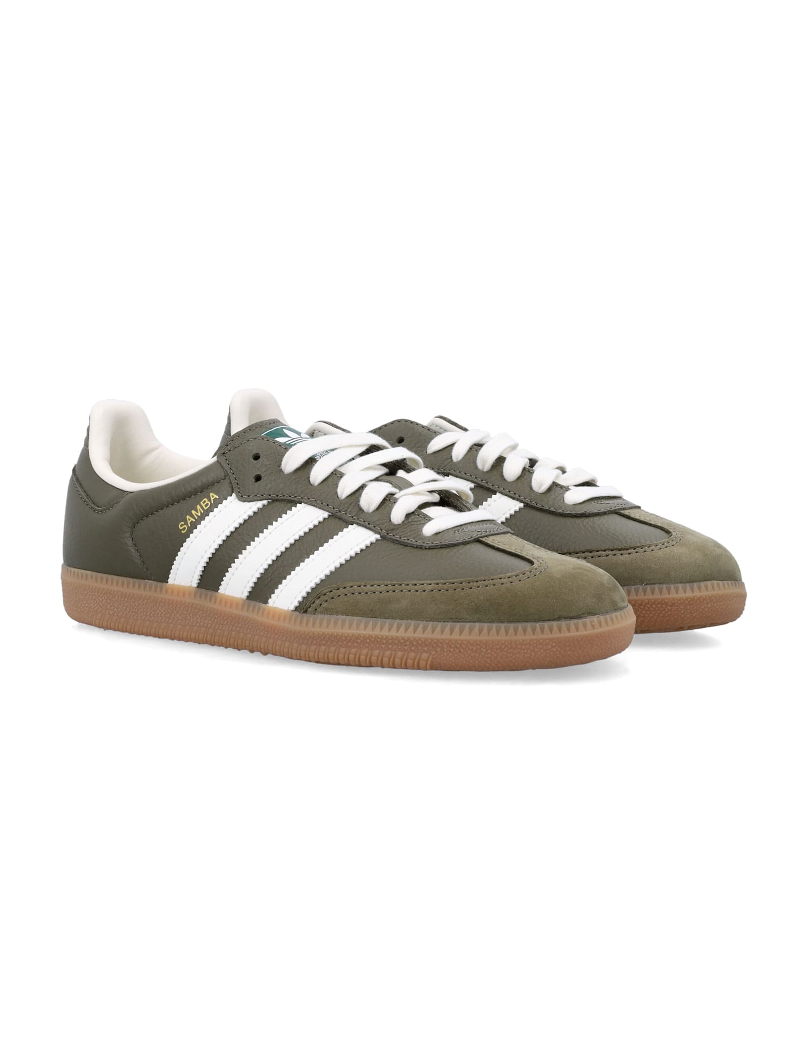 Adidas Originals Samba Og Low-top Sneakers In Green In Brown