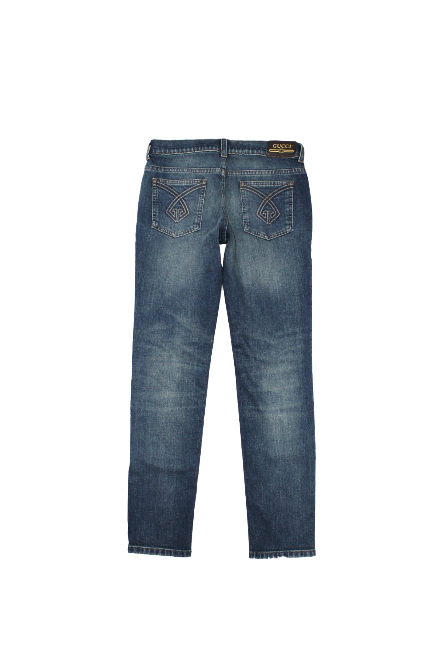 Shop Gucci Stretch Cotton Denim Jeans