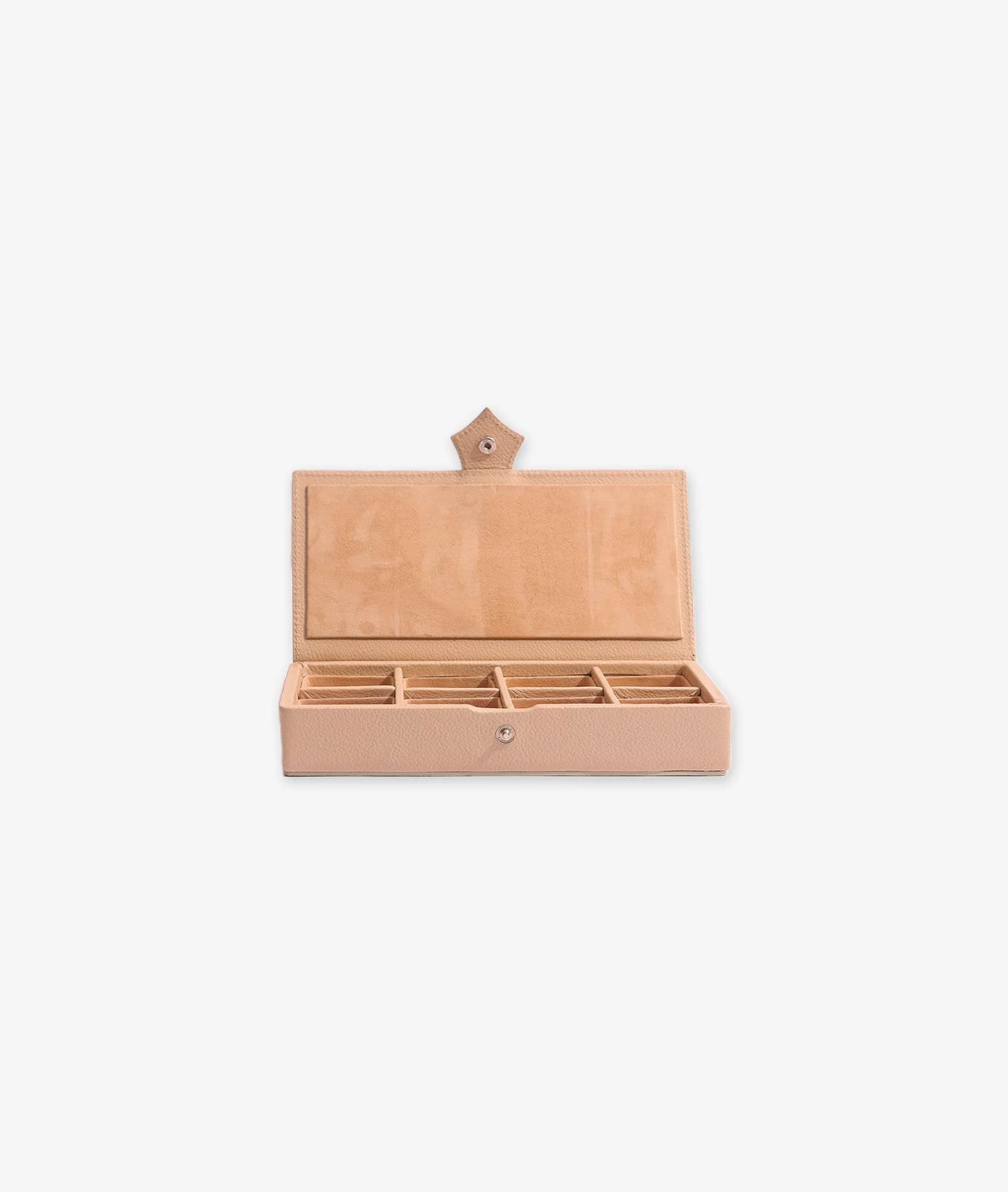 Shop Larusmiani Cufflink Holder Cufflinks In Beige