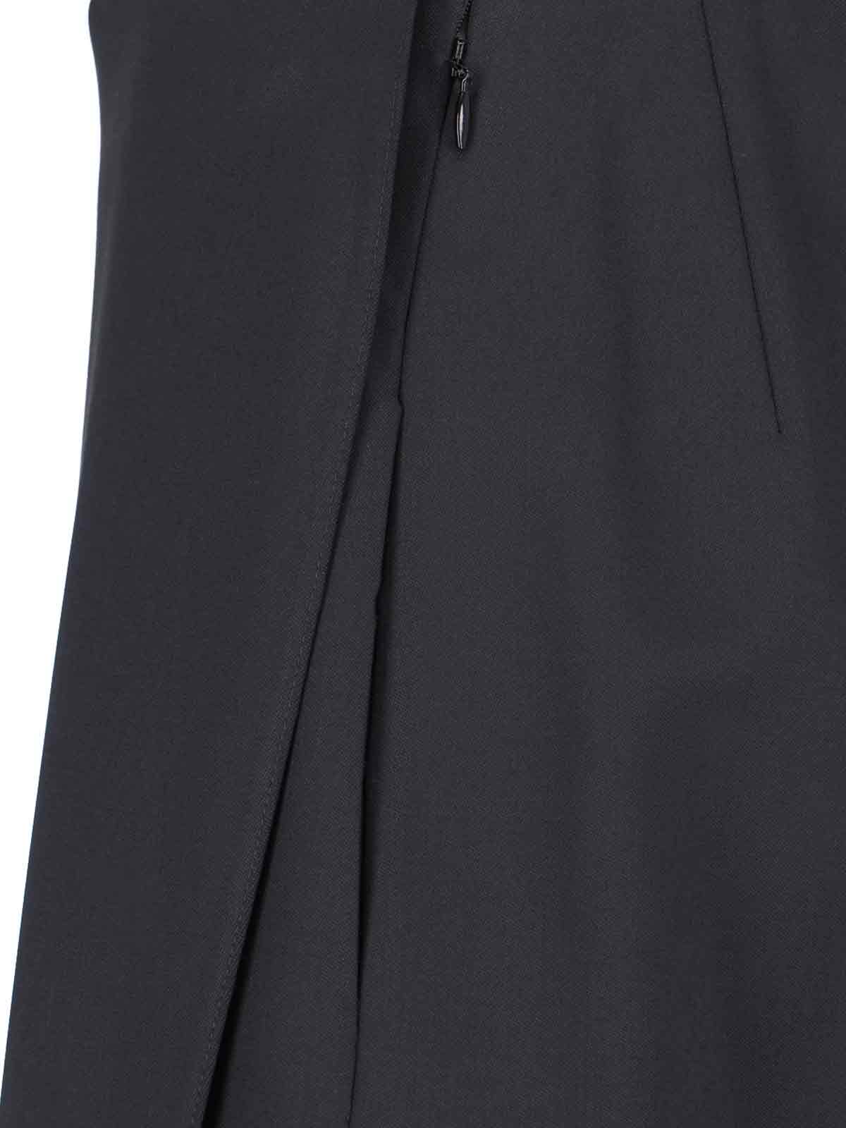 Shop Alaïa Asymmetrical Skirt In Black