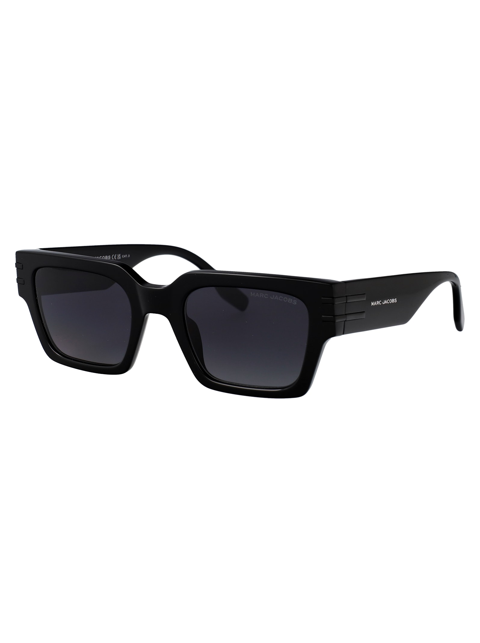 Marc Jacobs Black Acetate Sunglasses In Black