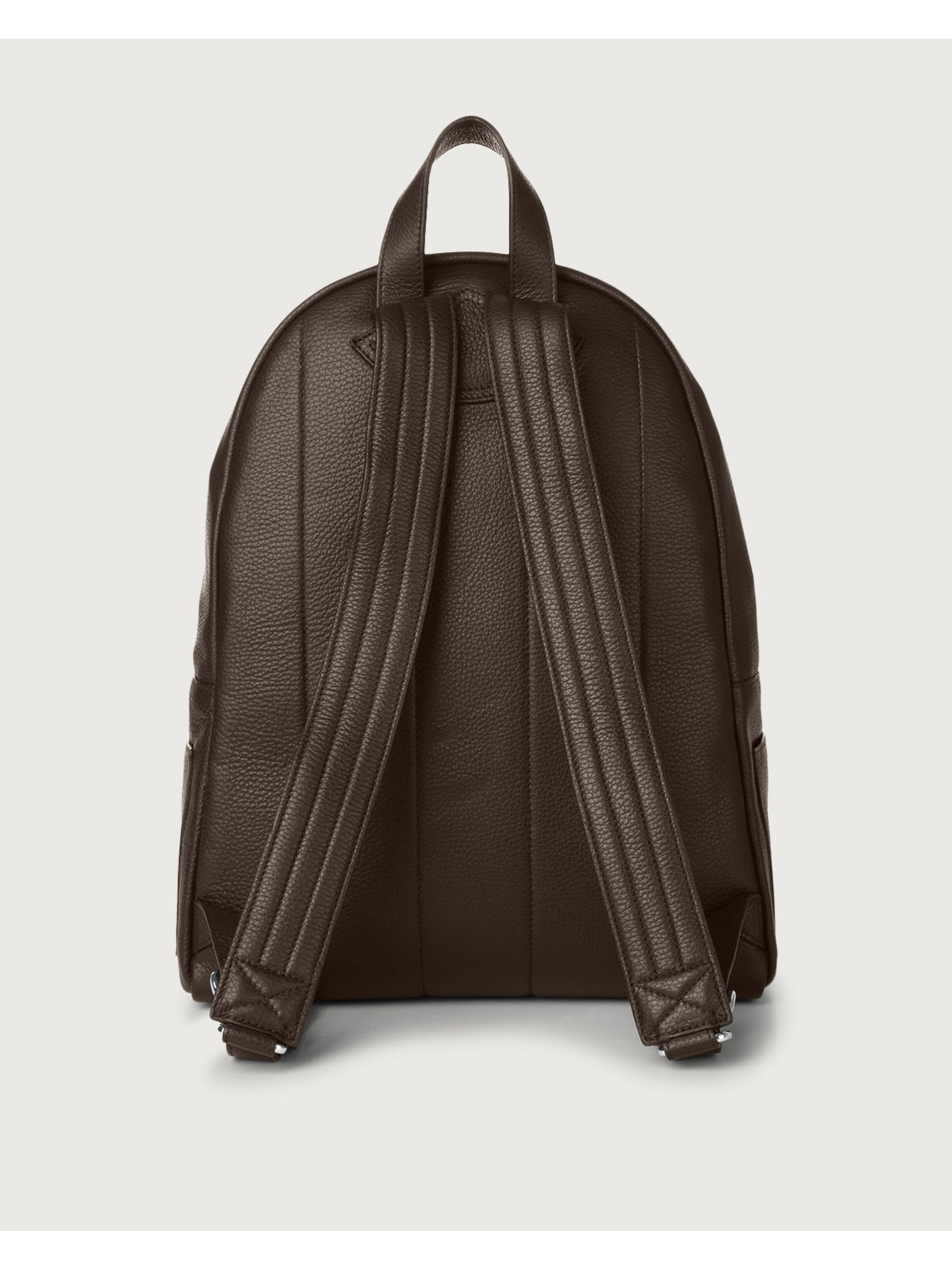 Shop Orciani Brown Calf Leather Micron Backpack